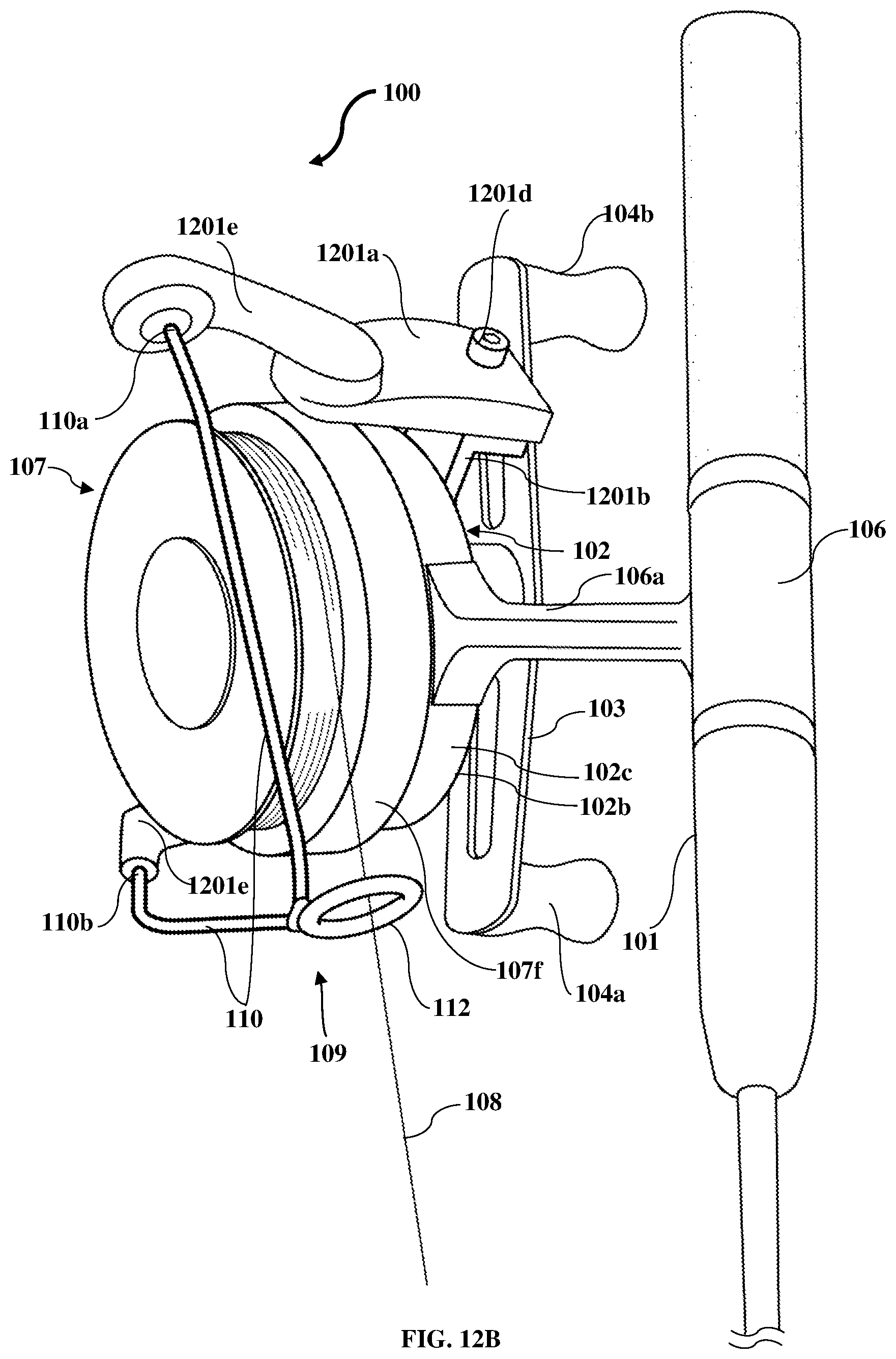 Patent US12102073 Figure 20 – Fishing reel with a line transfer mechanism