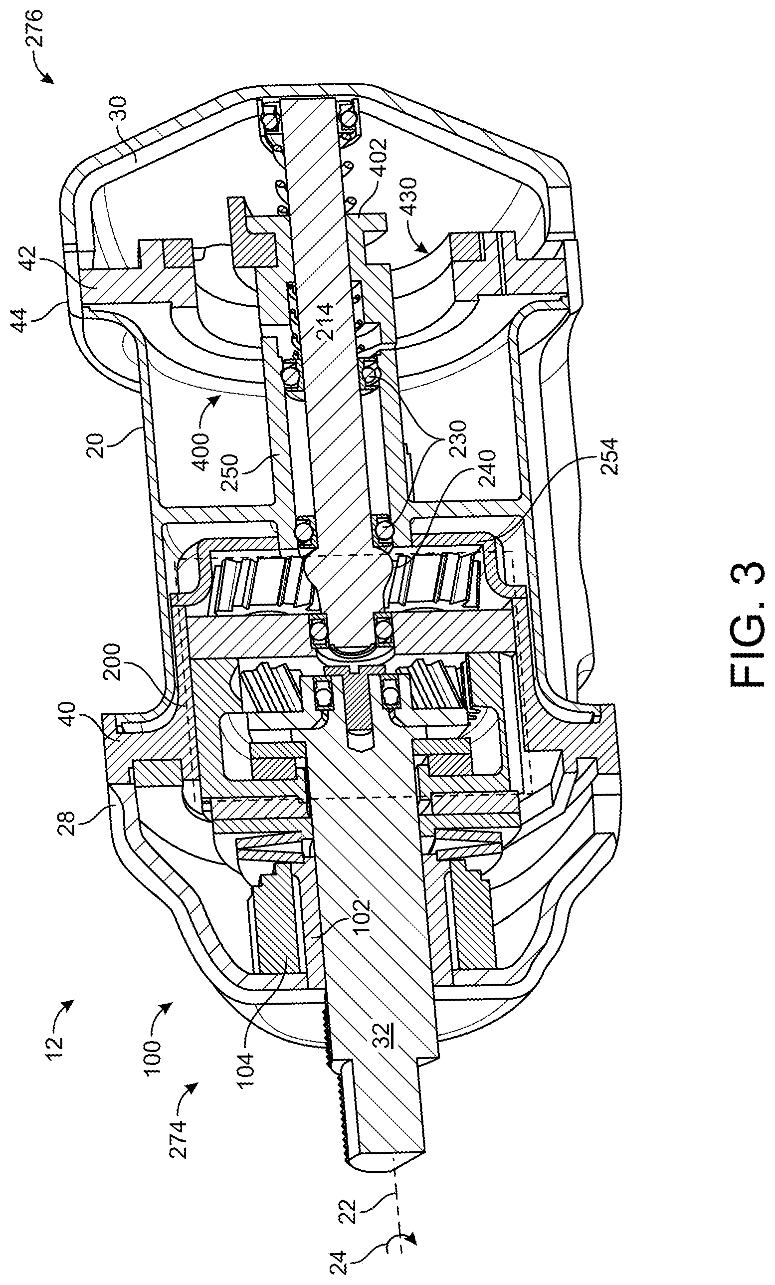 Patent US12102074 Figure 3 – Baitcaster with spool drive mechanism