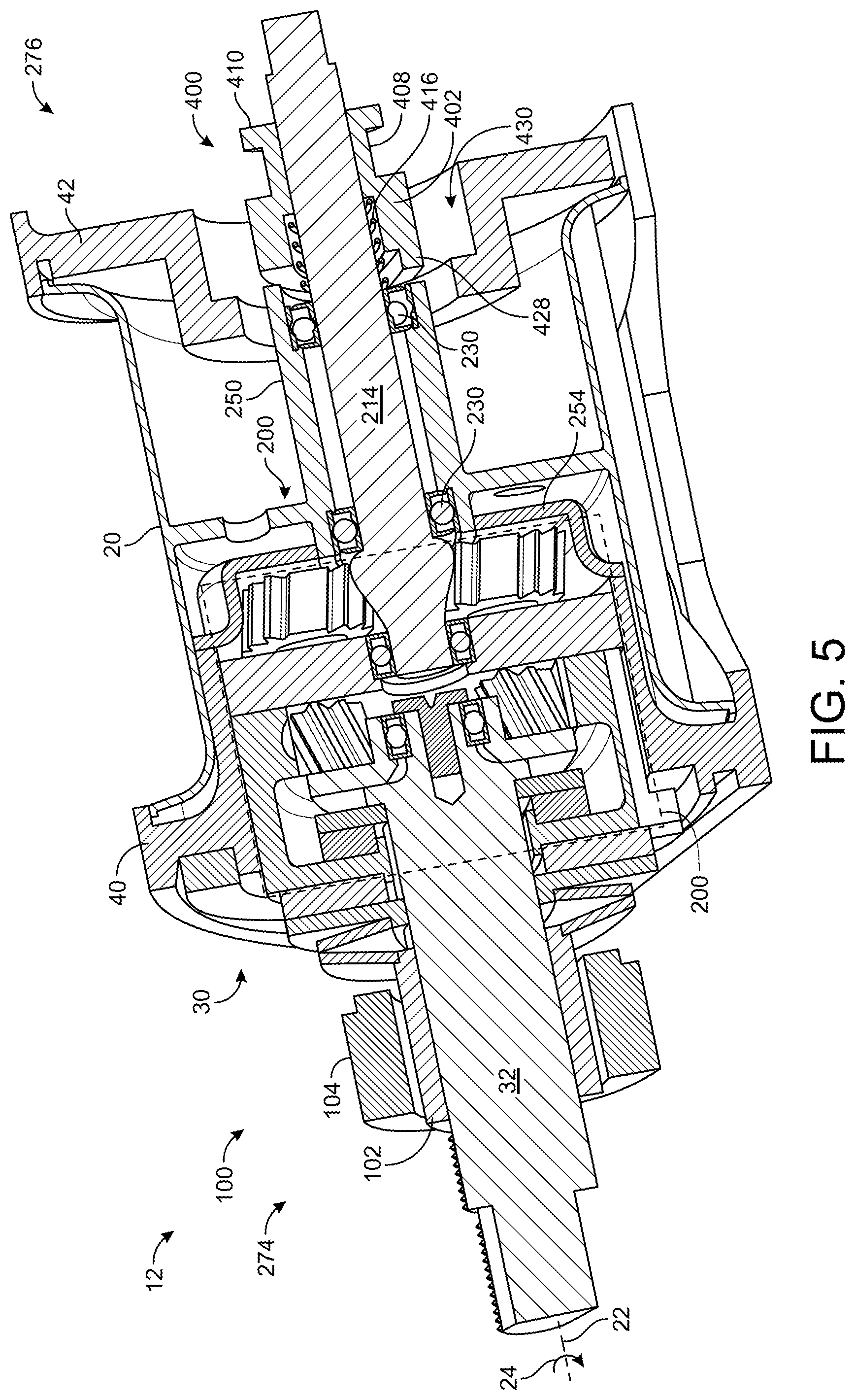 Patent US12102074 Figure 5 – Baitcaster with spool drive mechanism