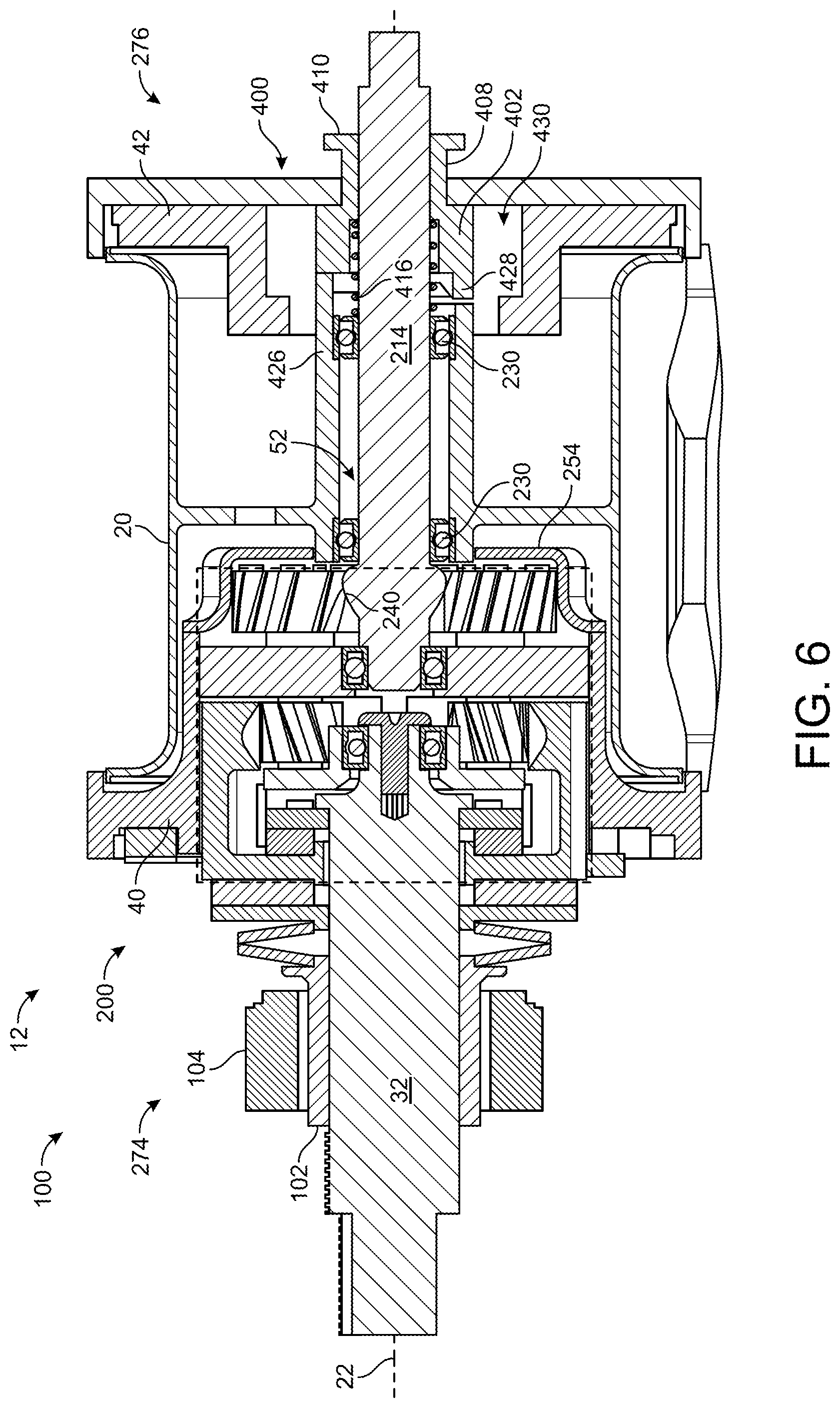 Patent US12102074 Figure 6 – Baitcaster with spool drive mechanism