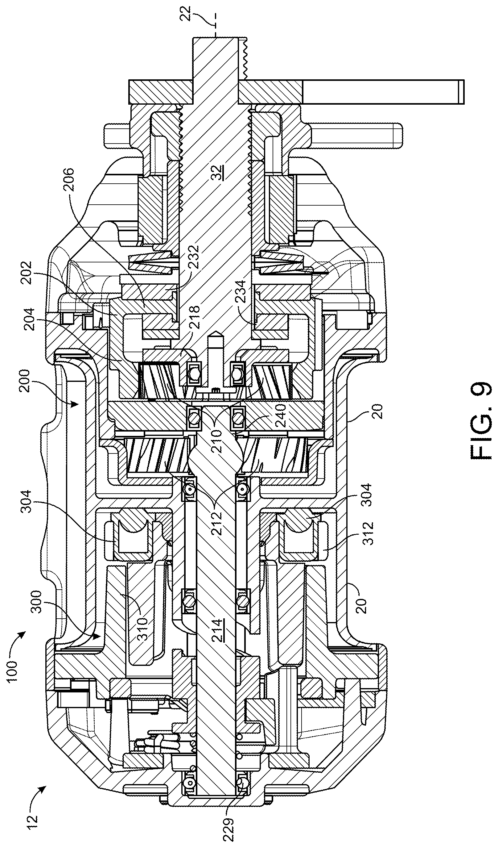 Patent US12102074 Figure 9 – Baitcaster with spool drive mechanism