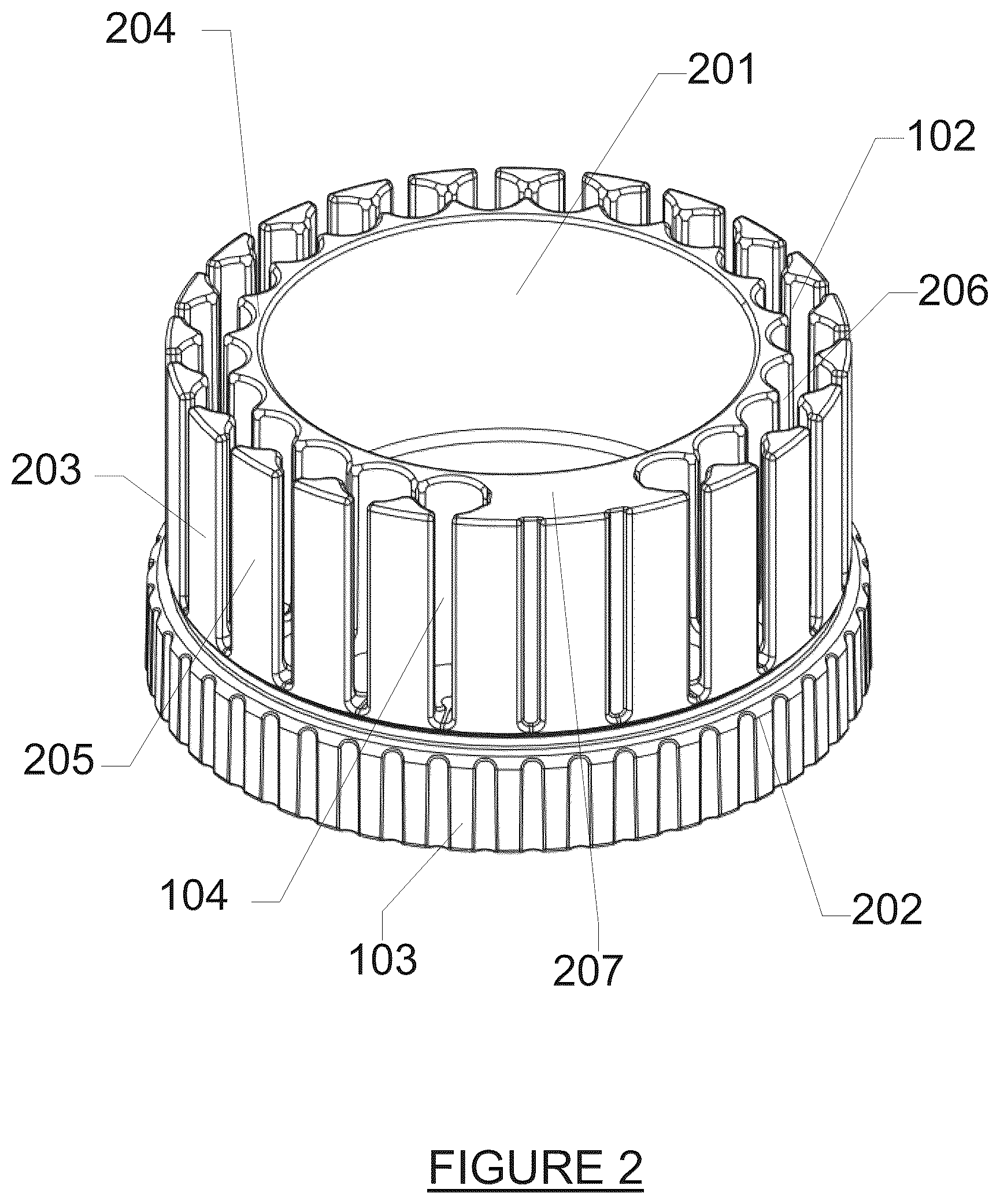 Patent US12102076 Figure 2 – Fishing bait cartridge