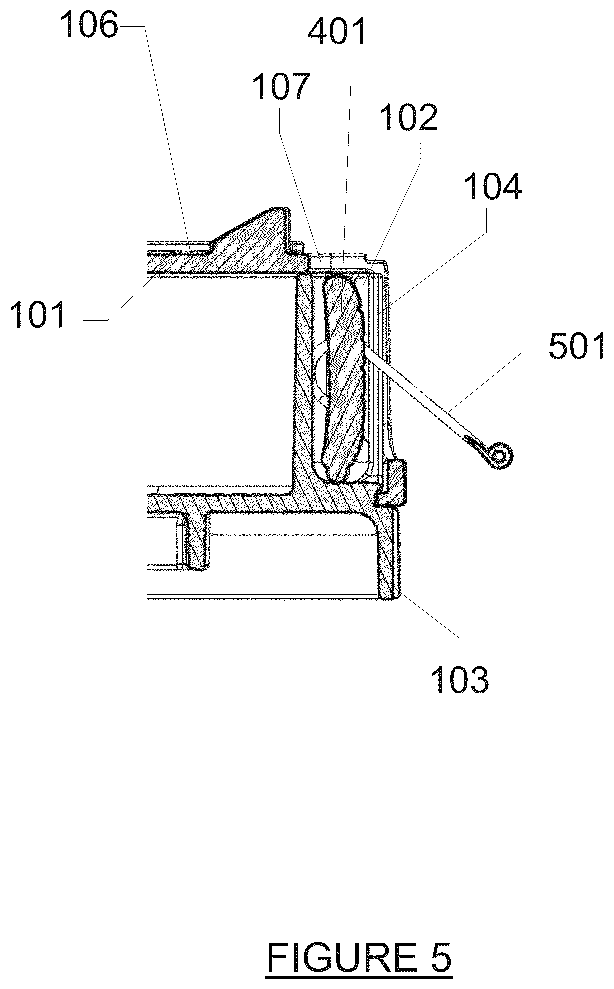 Patent US12102076 Figure 5 – Fishing bait cartridge