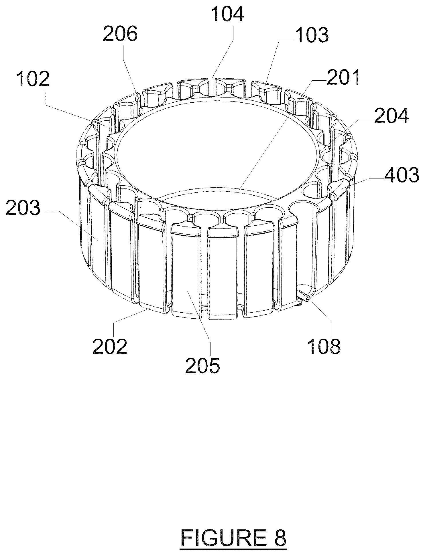 Patent US12102076 Figure 8 – Fishing bait cartridge