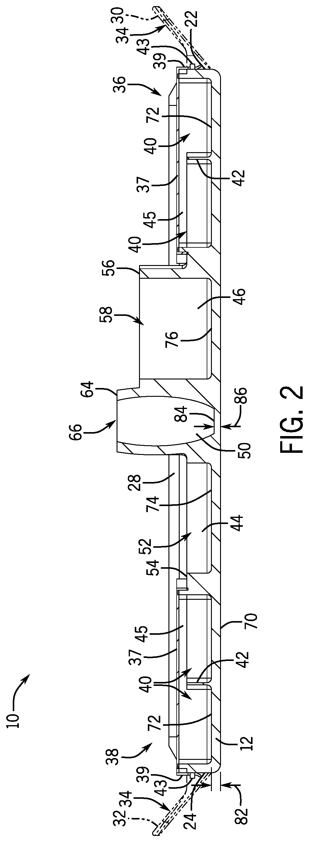 Patent US12102077 Figure 2 – Ice fishing knee board