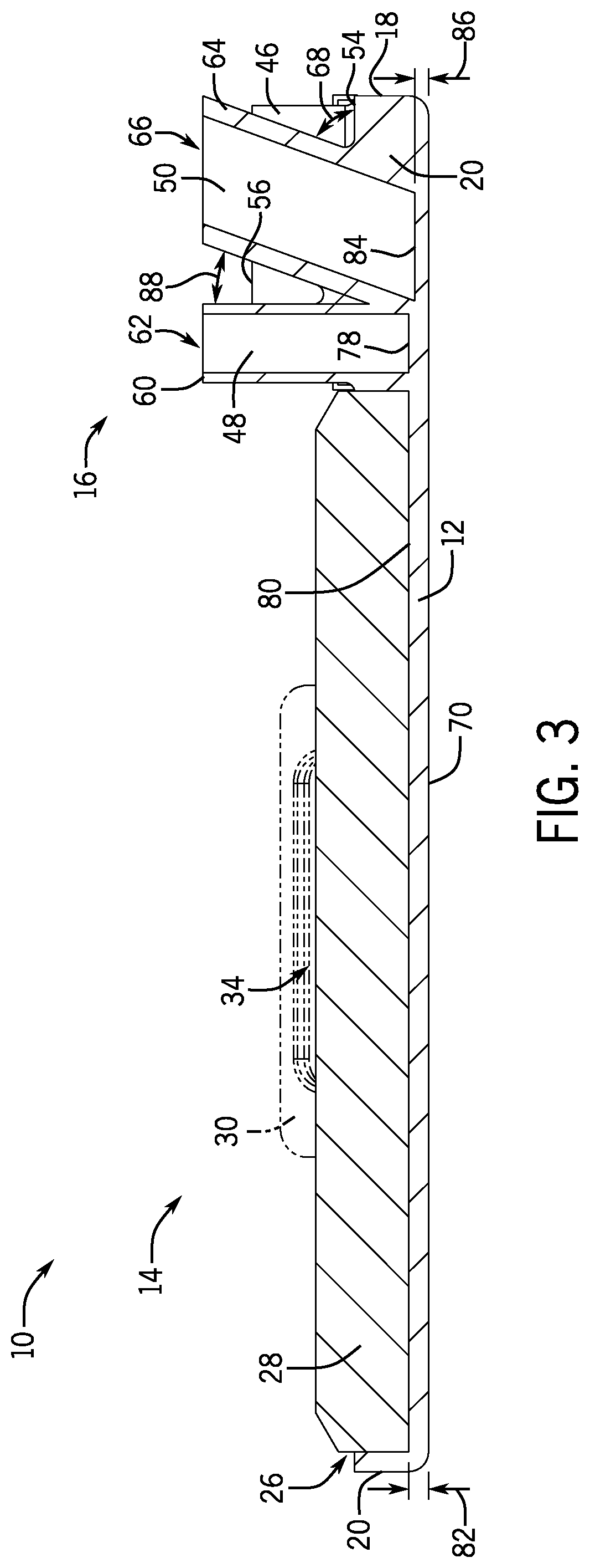 Patent US12102077 Figure 3 – Ice fishing knee board