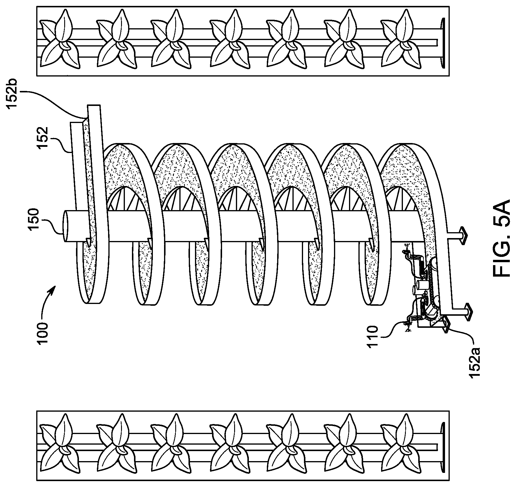 Patent US12102081 Figure 5 – Vertical farming spraying system
