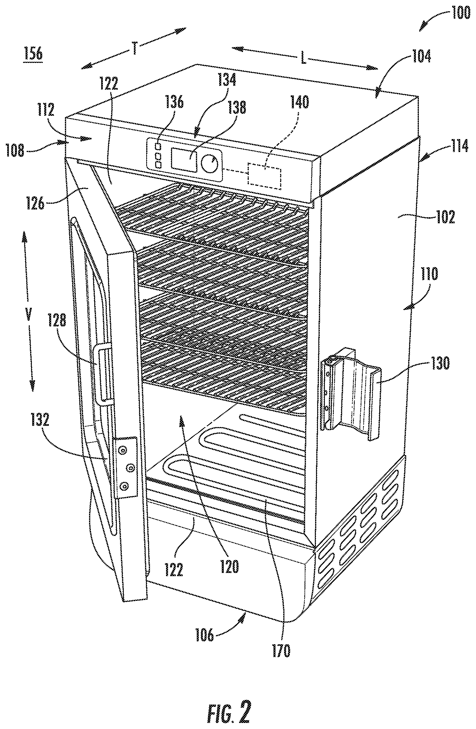 Patent US12102098 Figure 2 – Smoke generating assembly for an indoor smoker