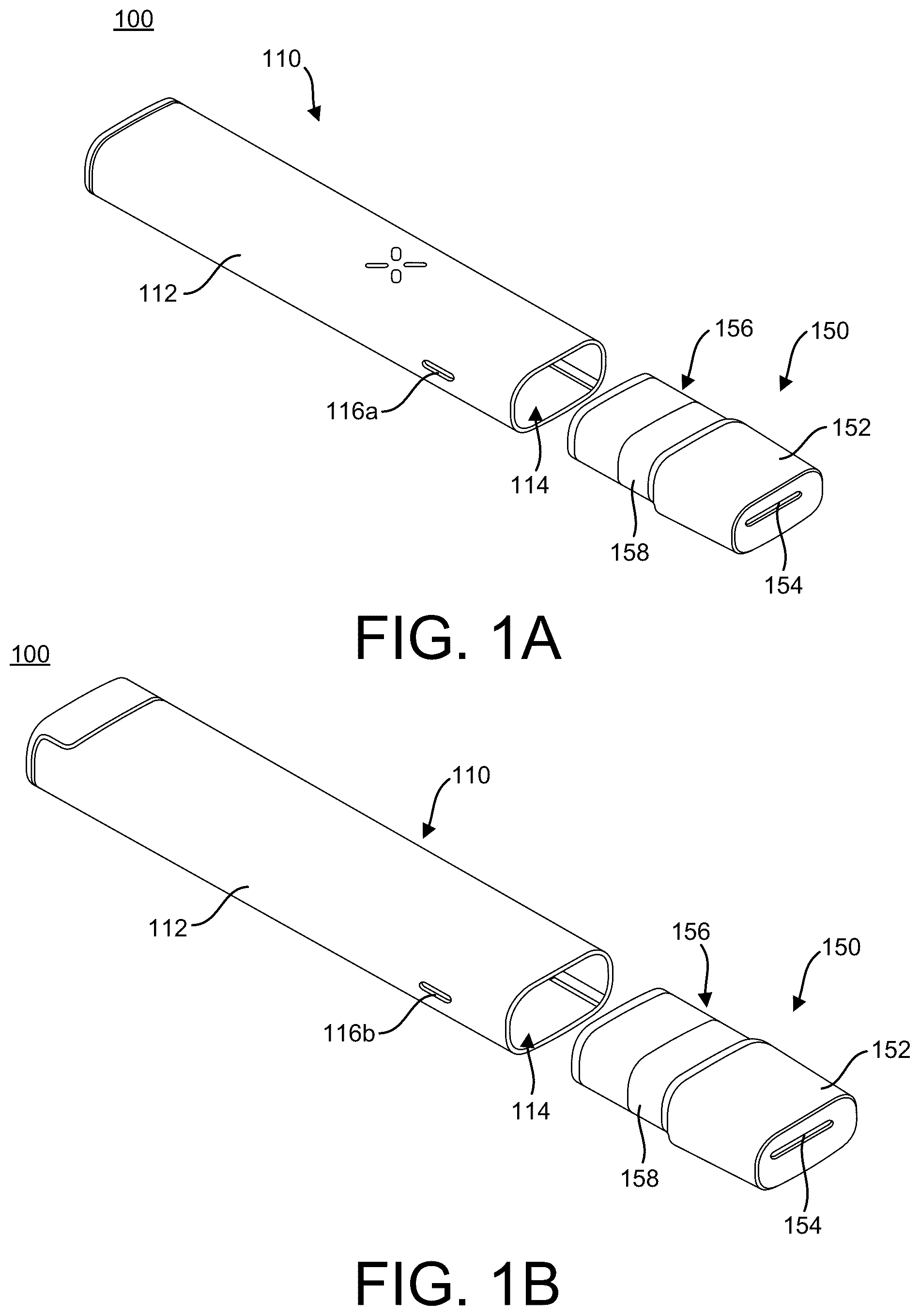 Patent US12102117 Figure 1 – Vaporizer device with differential pressure sensor