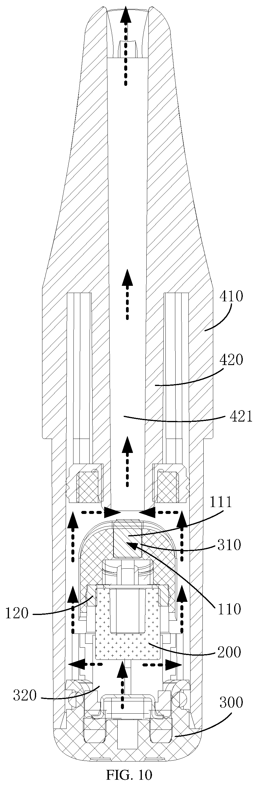 Patent US12102124 Figure 9 – Sealing member, atomizer and electronic atomizing device