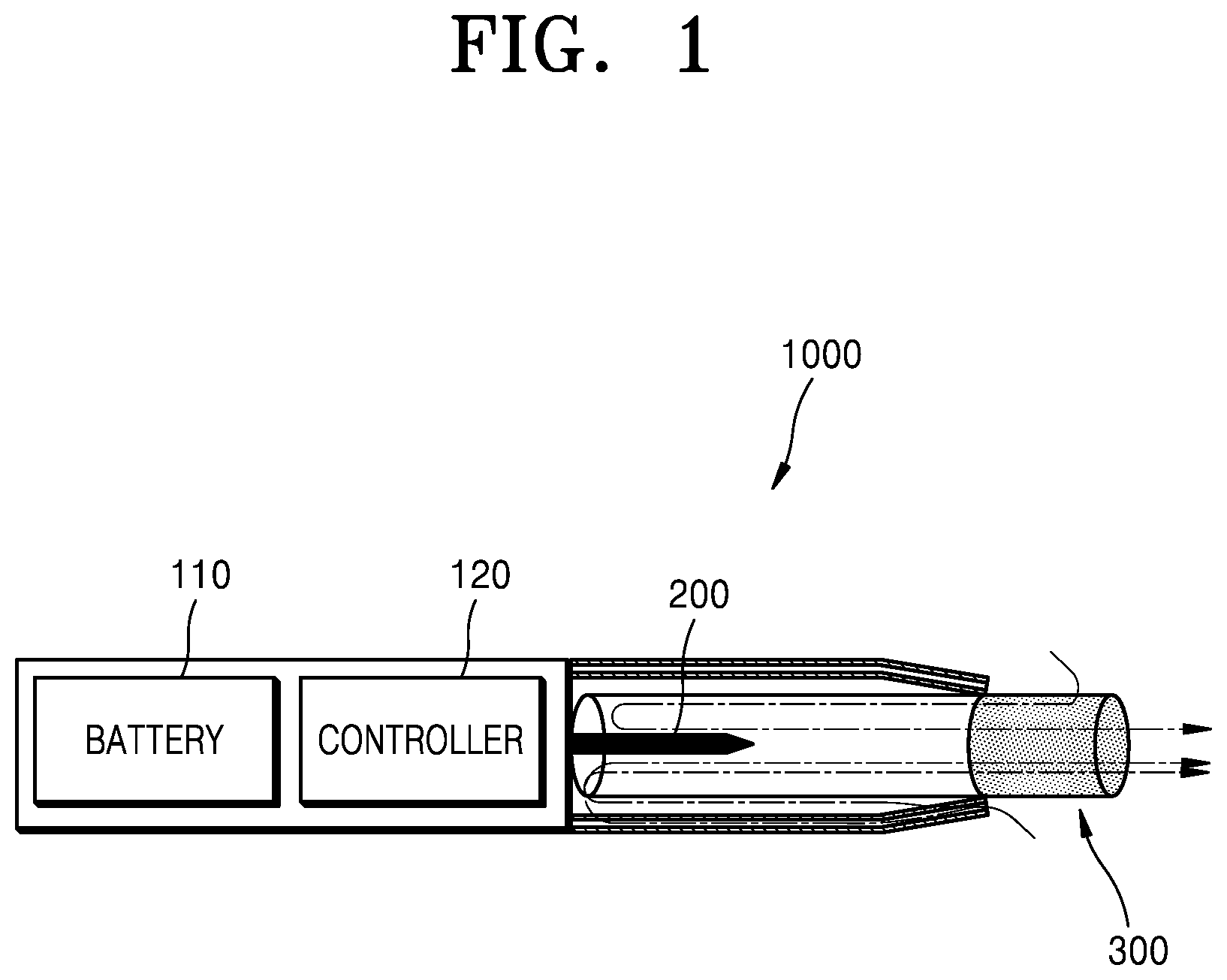 Patent US12102127 Figure 1 – Aerosol generating device with multiple heating portions