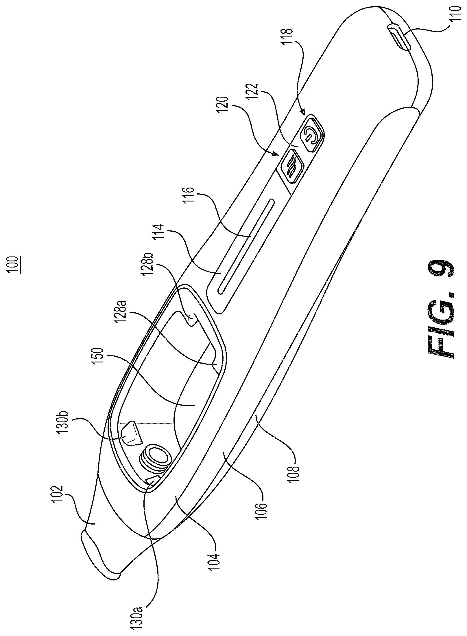 Patent US12102132 Figure 8 – Nicotine electronic vaping devices having nicotine pre-vapor formulation level detection and auto shutdown