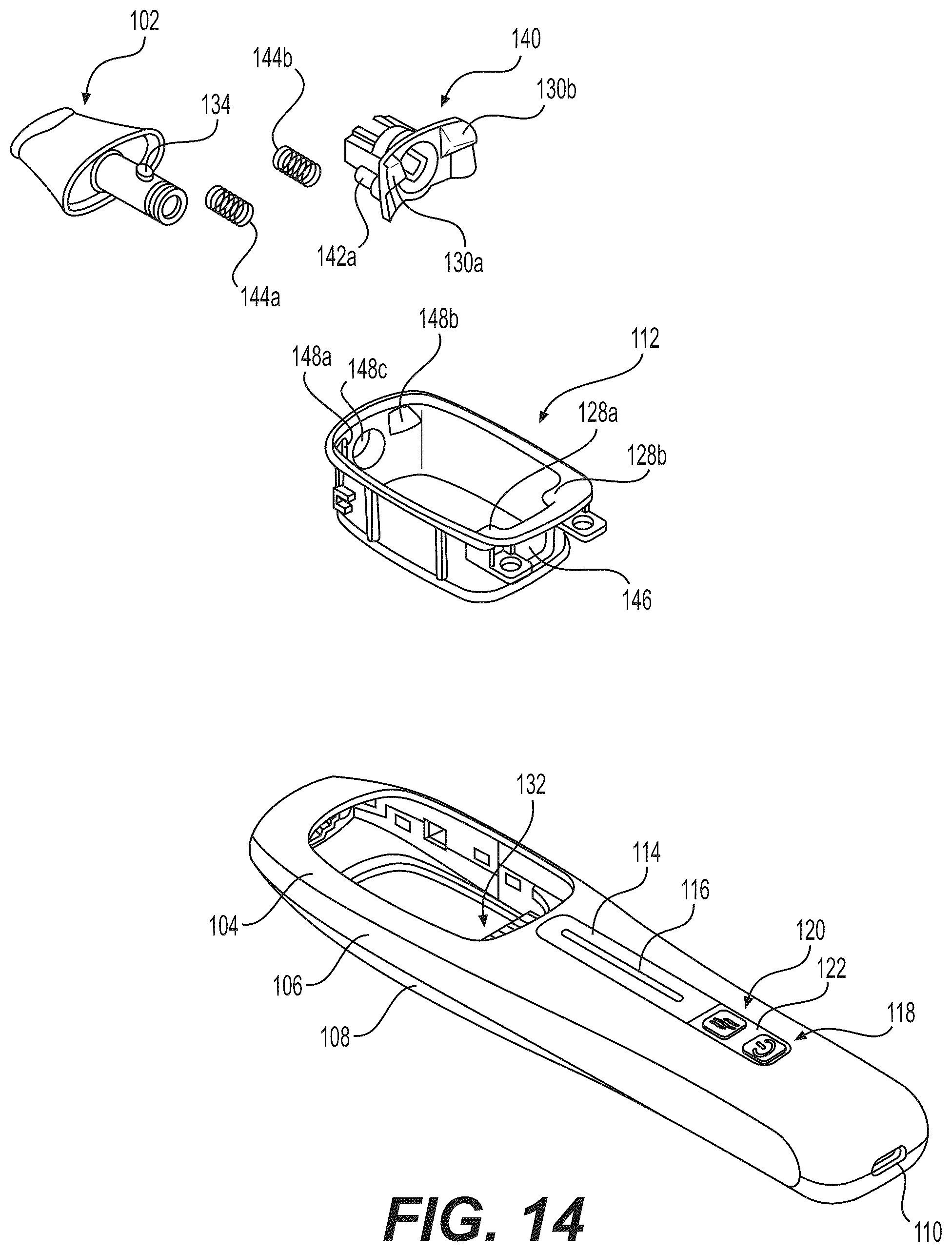 Patent US12102132 Figure 13 – Nicotine electronic vaping devices having nicotine pre-vapor formulation level detection and auto shutdown