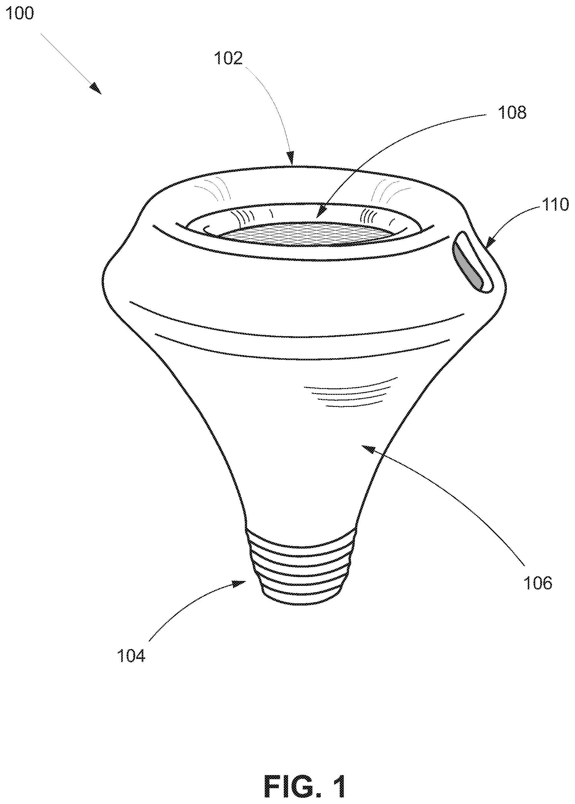 Patent US12102136 — Universal filtering mouthpiece for smoking devices — Figure 1