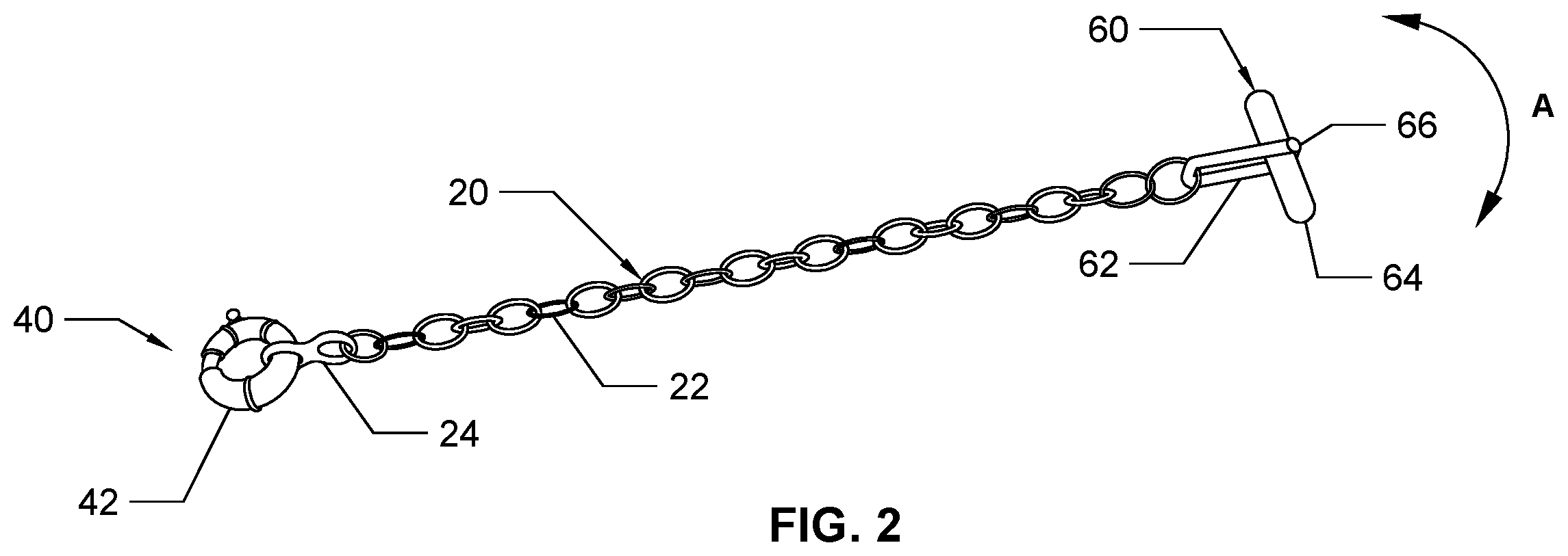 Patent US12102137 Figure 2 – Shirt retaining device