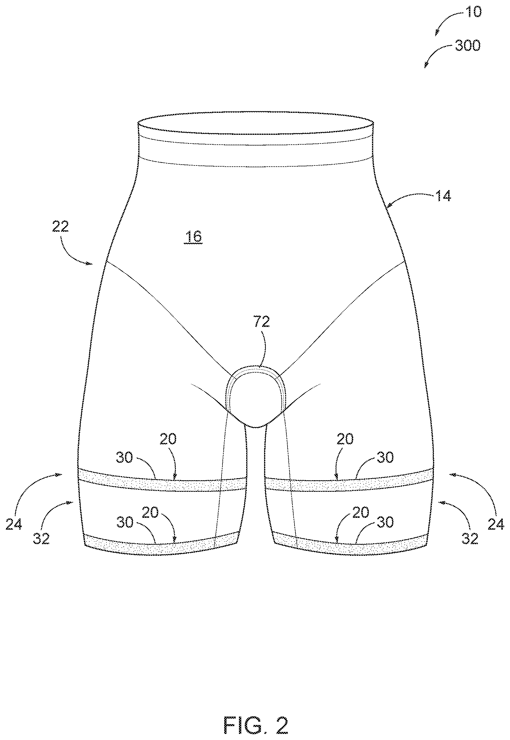 Patent US12102138 Figure 2 – Customizable shapewear