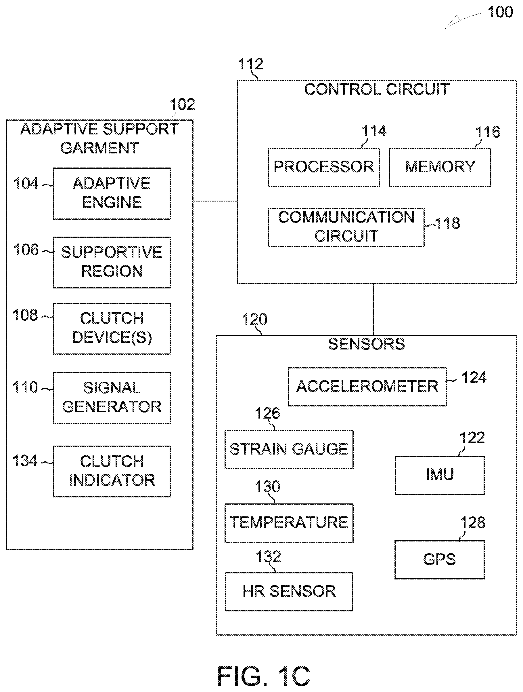 Patent US12102141 Figure 2 – Apparel with controllable displacement system