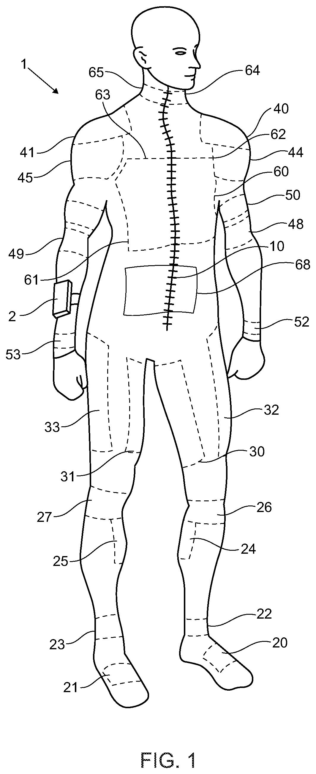 Patent US12102143 — Combination vibrational and thermal jumper — Figure 1