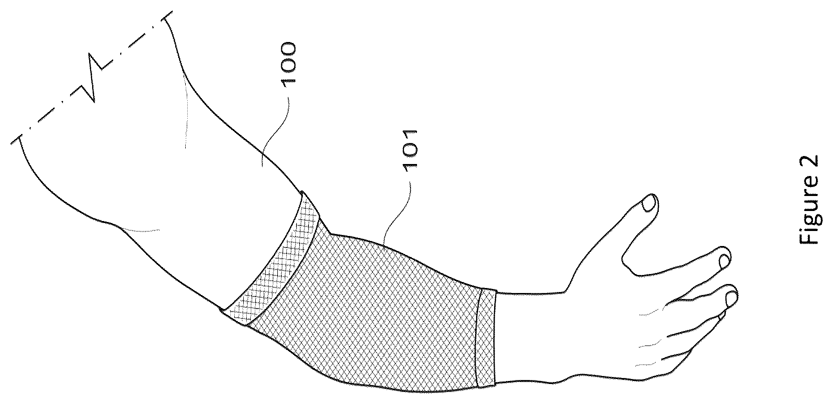 Patent US12102145 Figure 2 – Material and apparel that positively affect the health and wellbeing of a mammal
