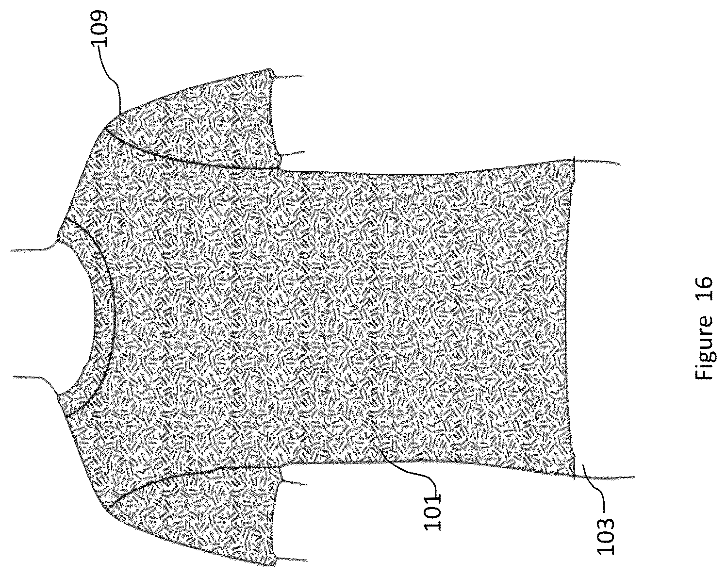 Patent US12102145 Figure 16 – Material and apparel that positively affect the health and wellbeing of a mammal
