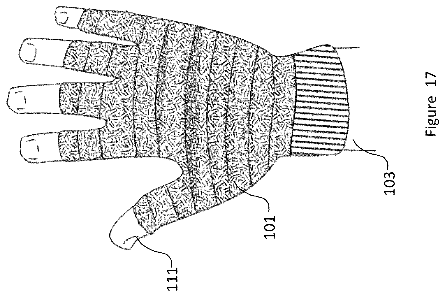 Patent US12102145 Figure 17 – Material and apparel that positively affect the health and wellbeing of a mammal