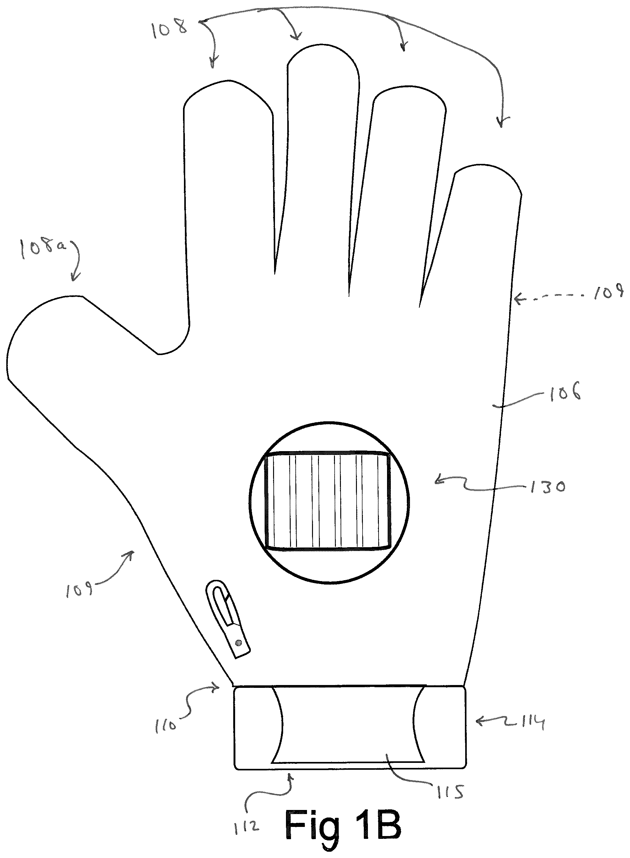 Patent US12102146 Figure 2 – Utility glove with retention feature