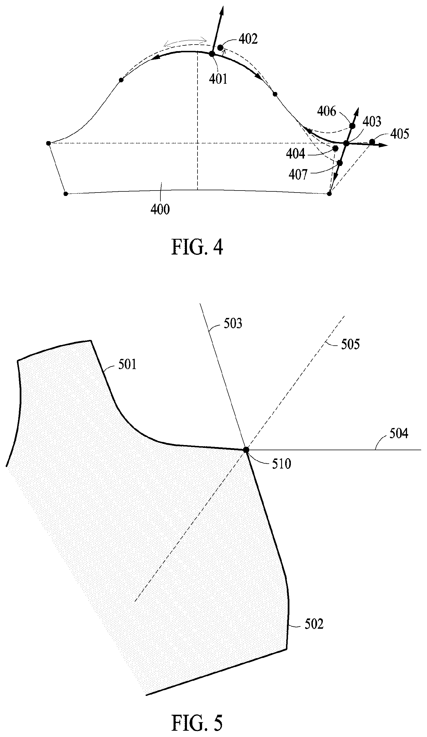 Patent US12102152 Figure 4 – Designing garment using style line