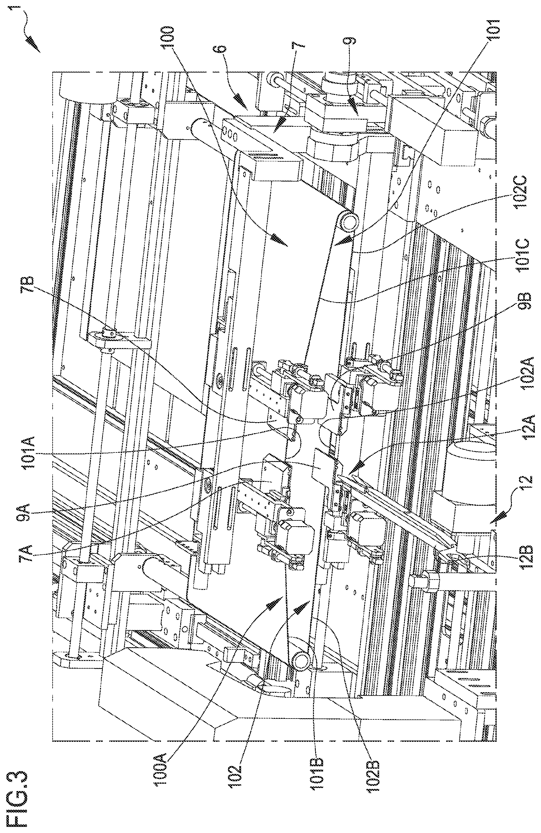 Patent US12102153 Figure 3 – Machine for manufacturing boxers