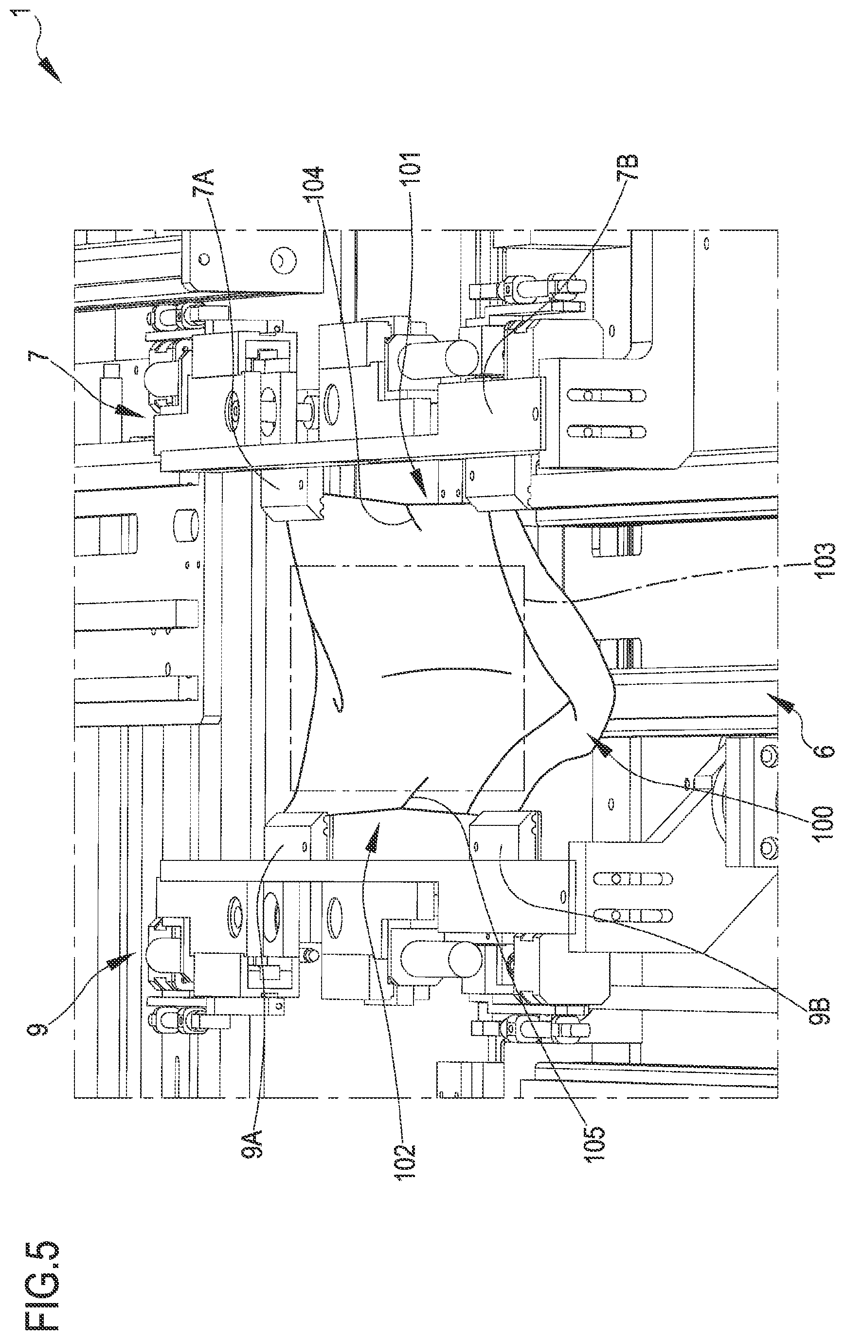 Patent US12102153 Figure 5 – Machine for manufacturing boxers