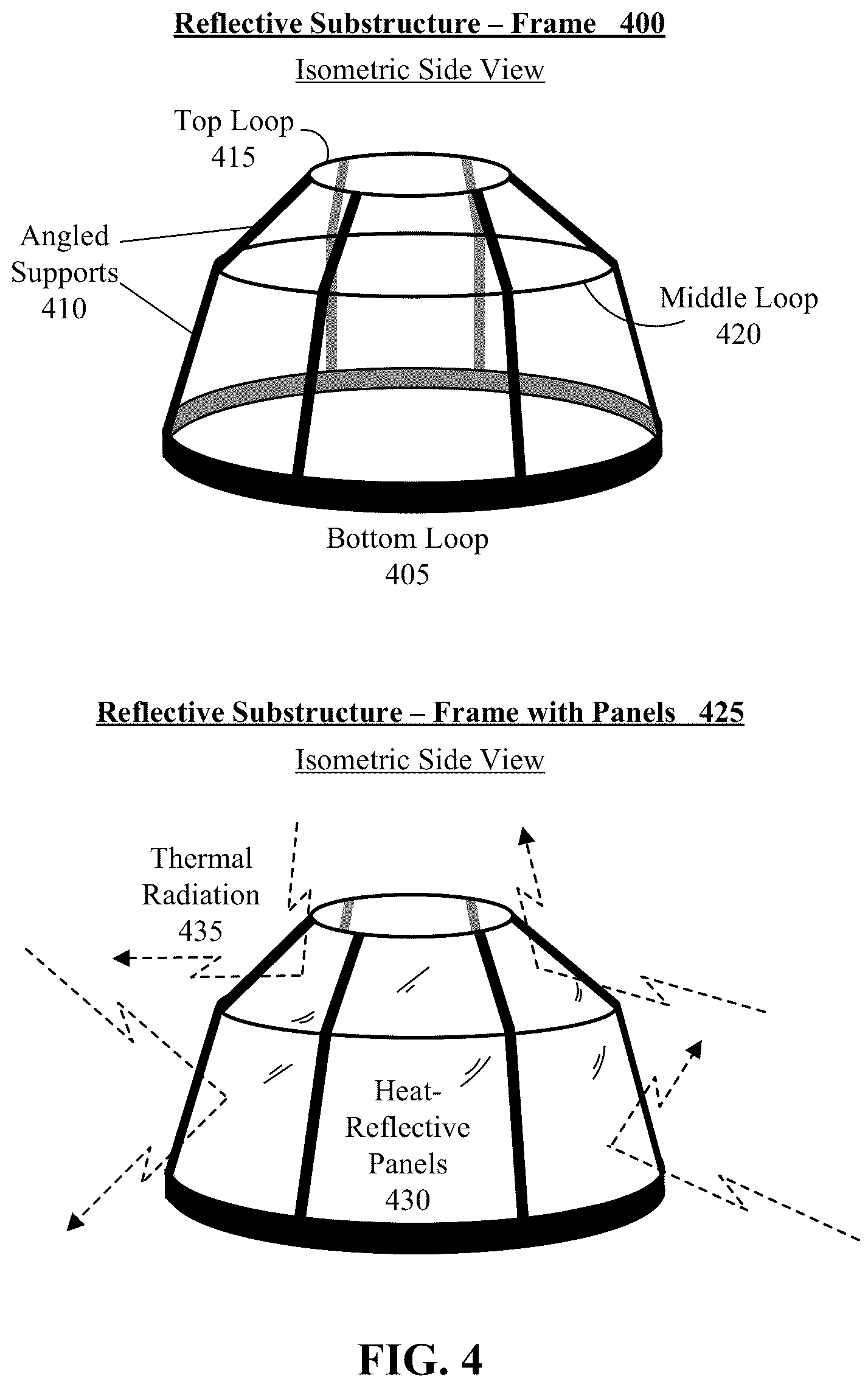 Patent US12102154 Figure 3 – Heat-reflective substructure for a hat