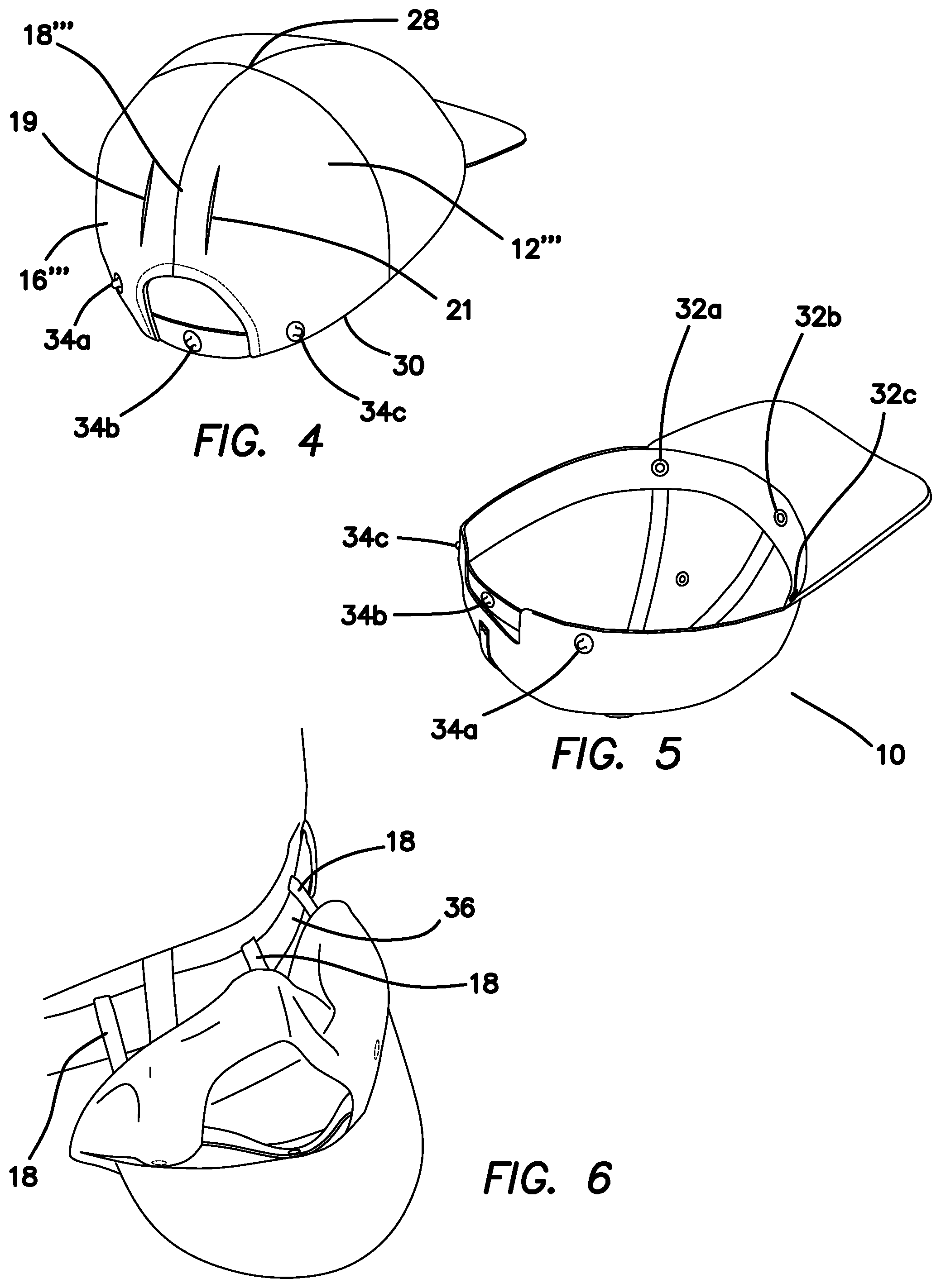 Patent US12102156 Figure 2 – Securable hat assembly