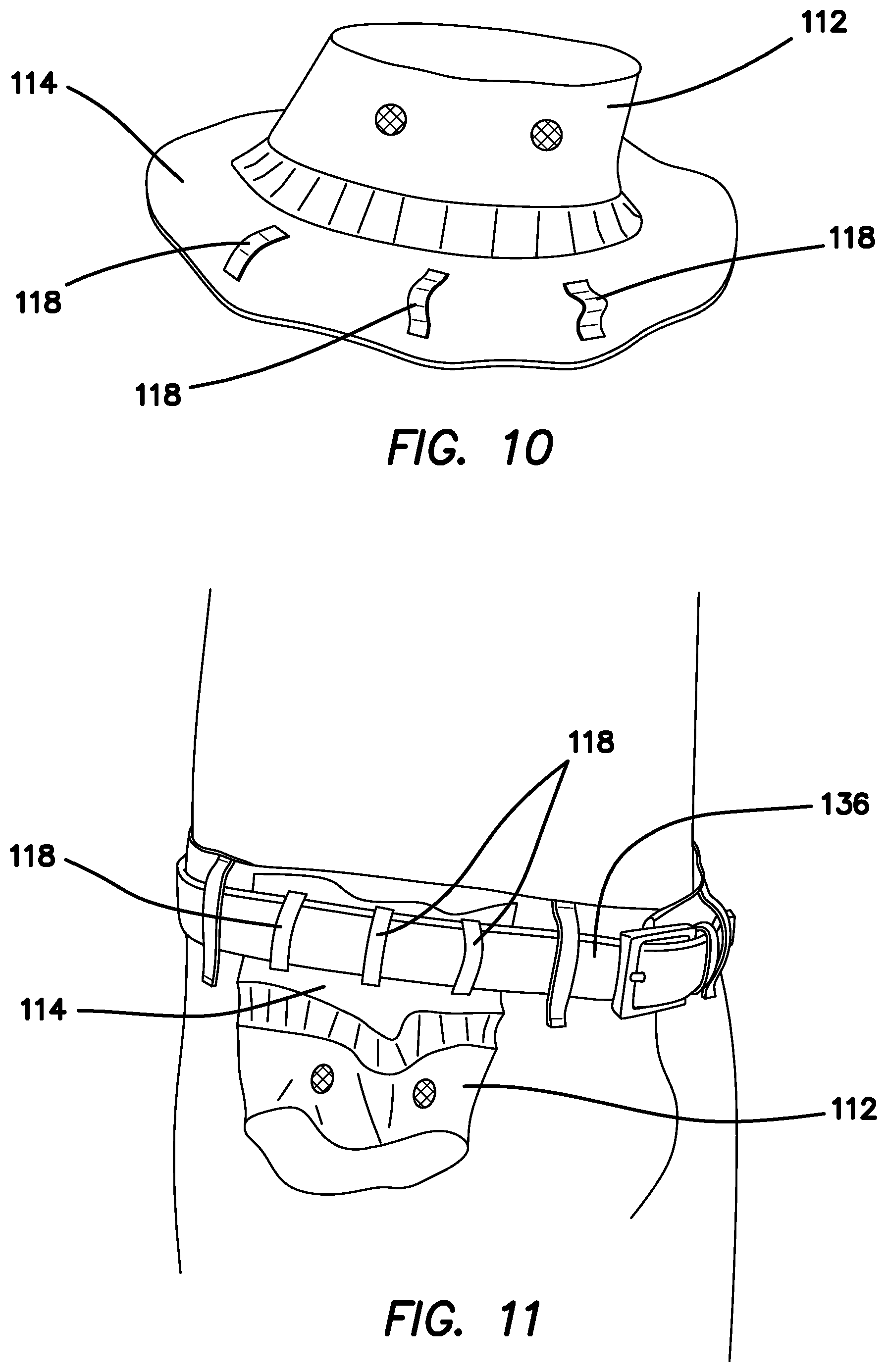Patent US12102156 Figure 5 – Securable hat assembly
