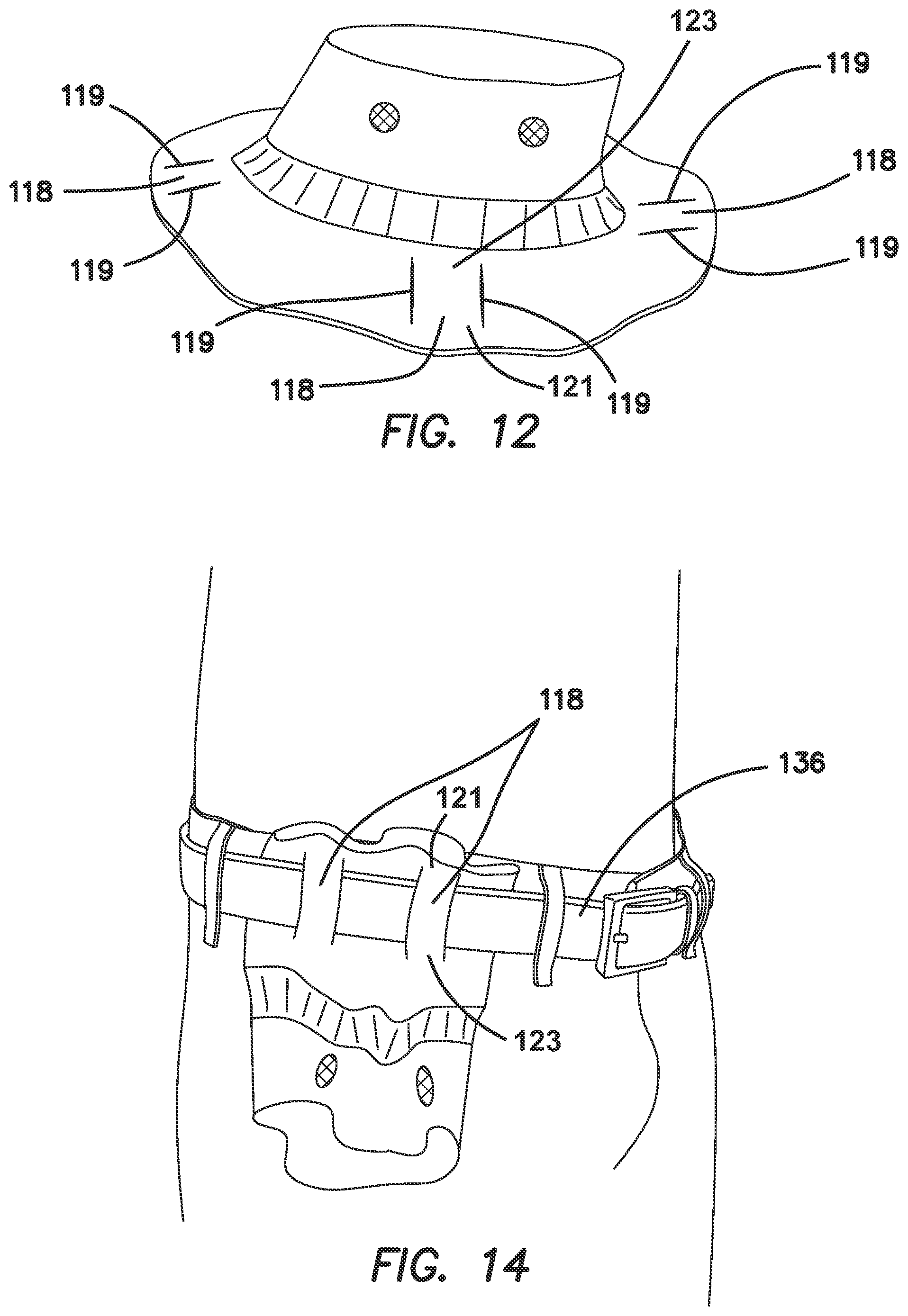 Patent US12102156 Figure 6 – Securable hat assembly