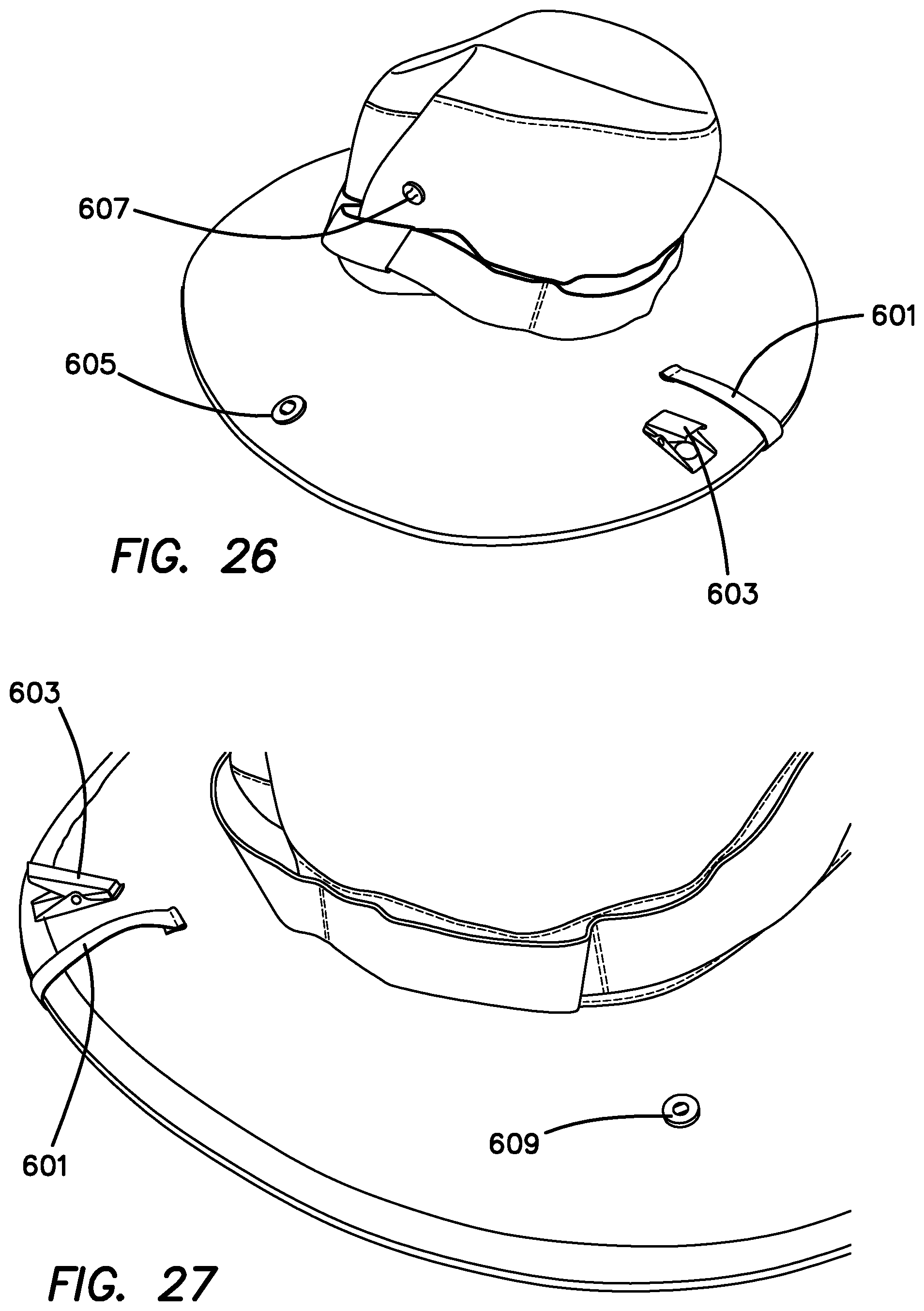 Patent US12102156 Figure 13 – Securable hat assembly