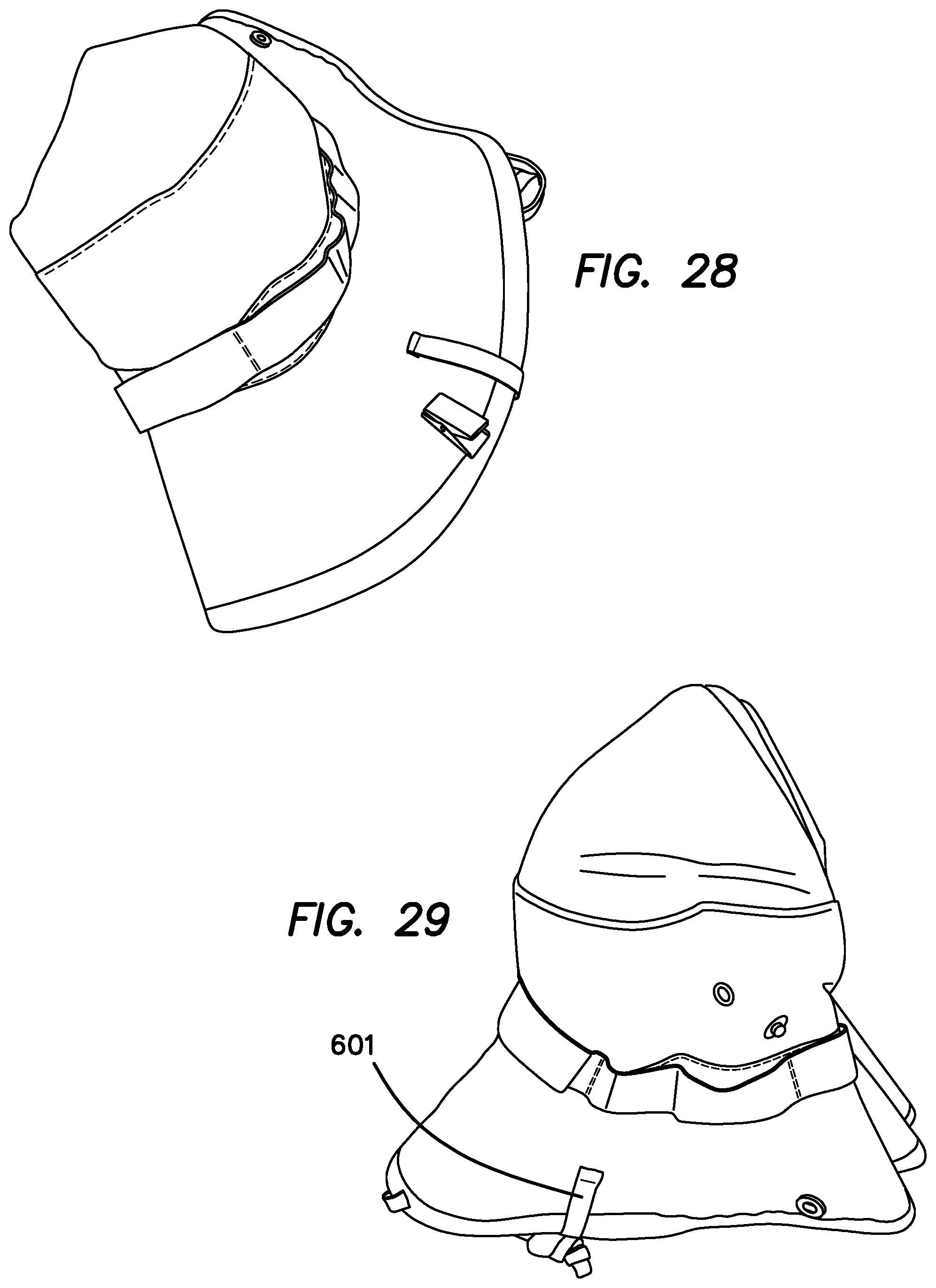 Patent US12102156 Figure 14 – Securable hat assembly