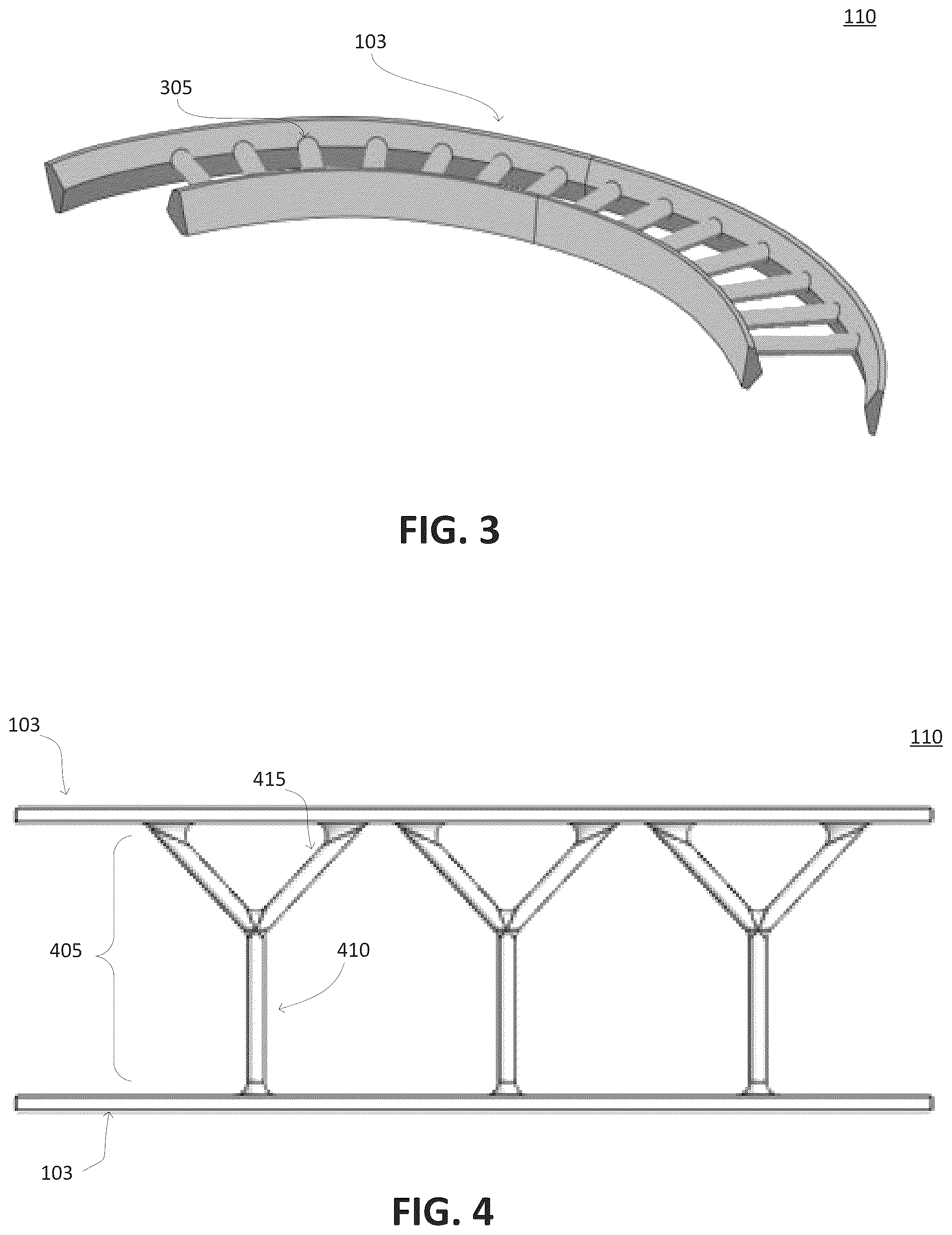 Patent US12102159 Figure 2 – Impact absorbing structures for athletic helmet