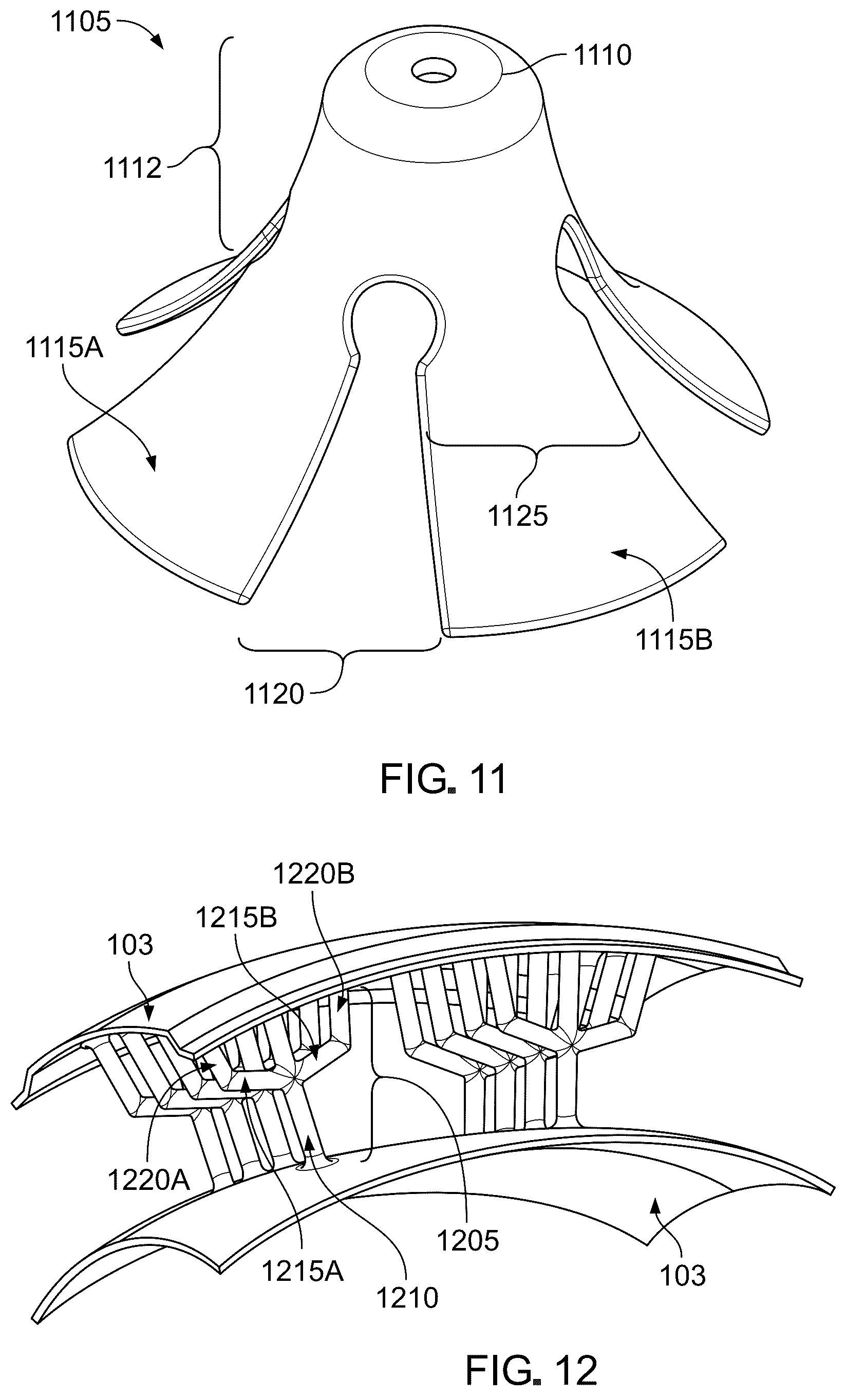 Patent US12102159 Figure 8 – Impact absorbing structures for athletic helmet