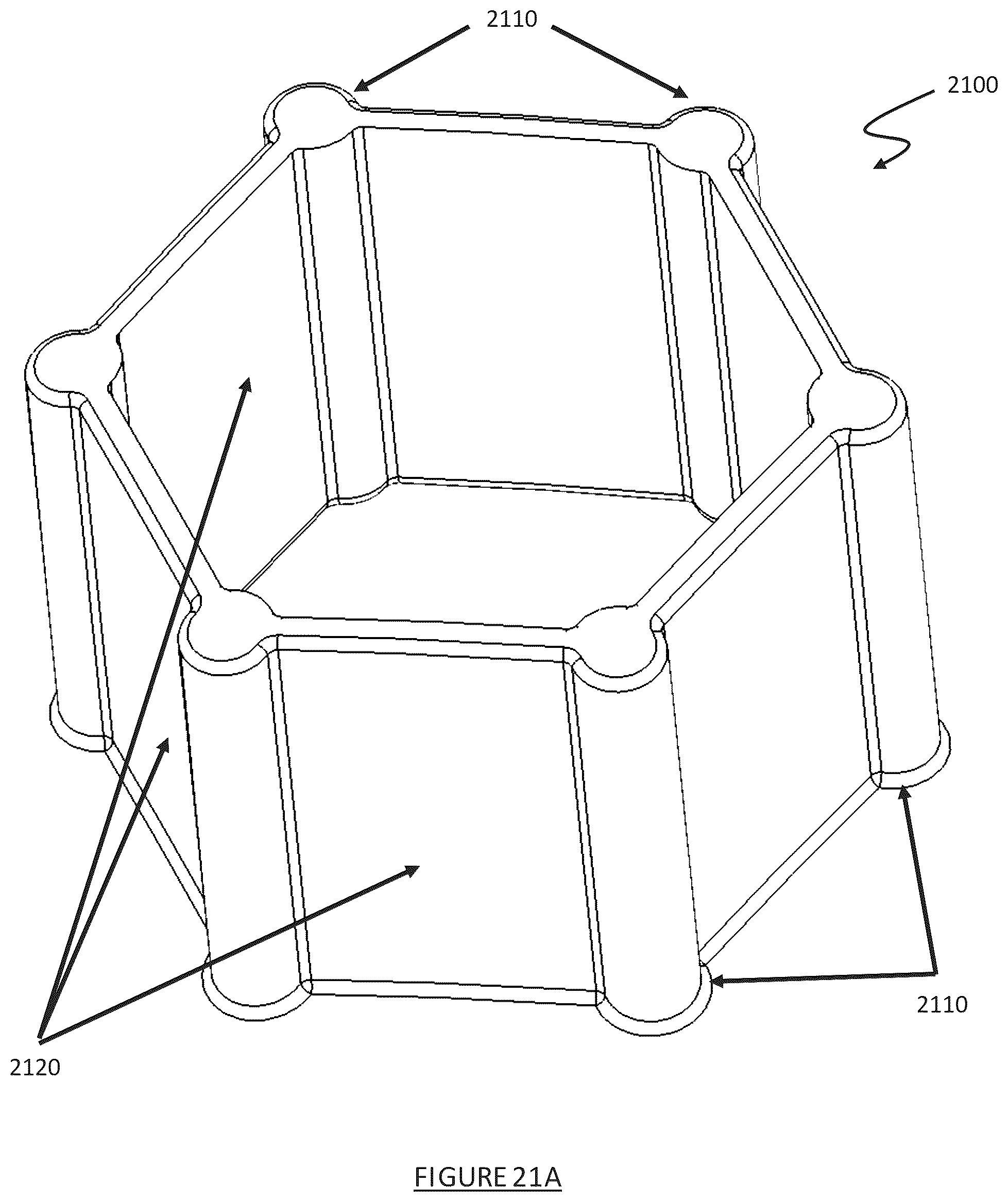 Patent US12102159 Figure 14 – Impact absorbing structures for athletic helmet