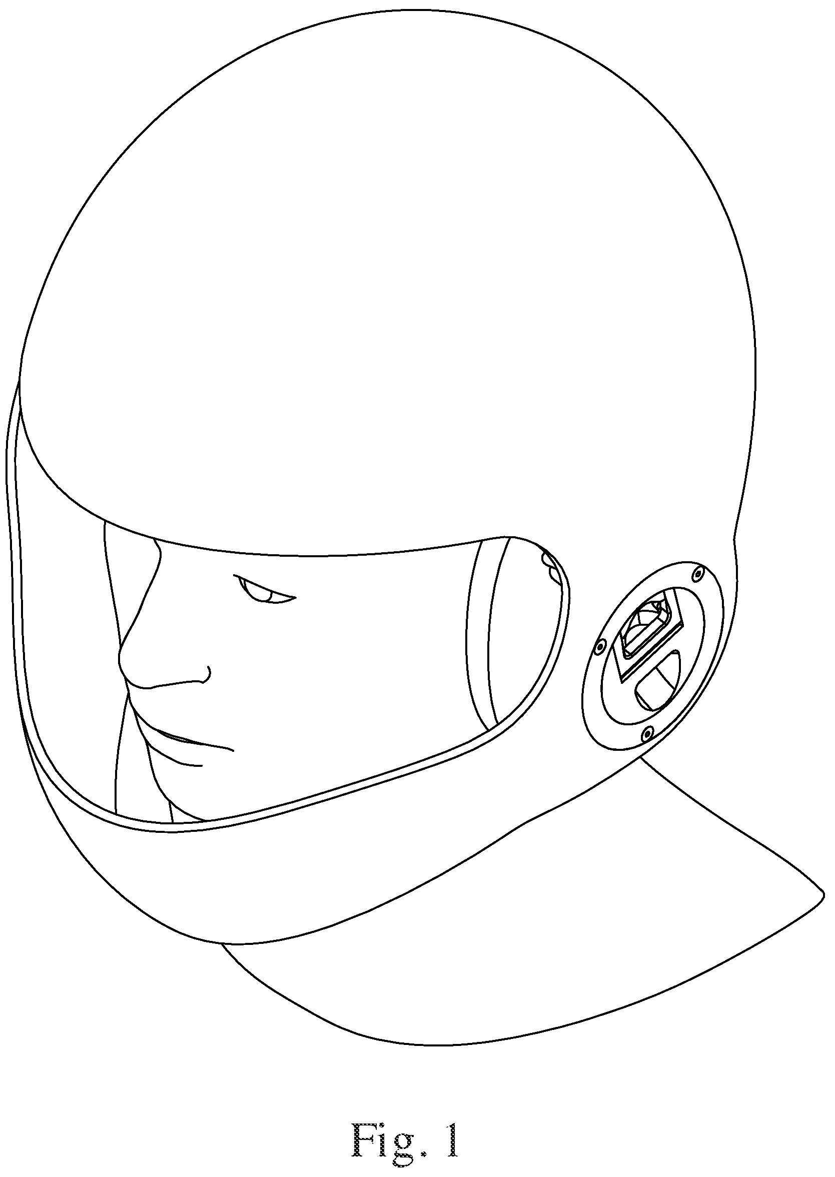 Patent US12102161 Figure 1 – Helmet sound management mechanism
