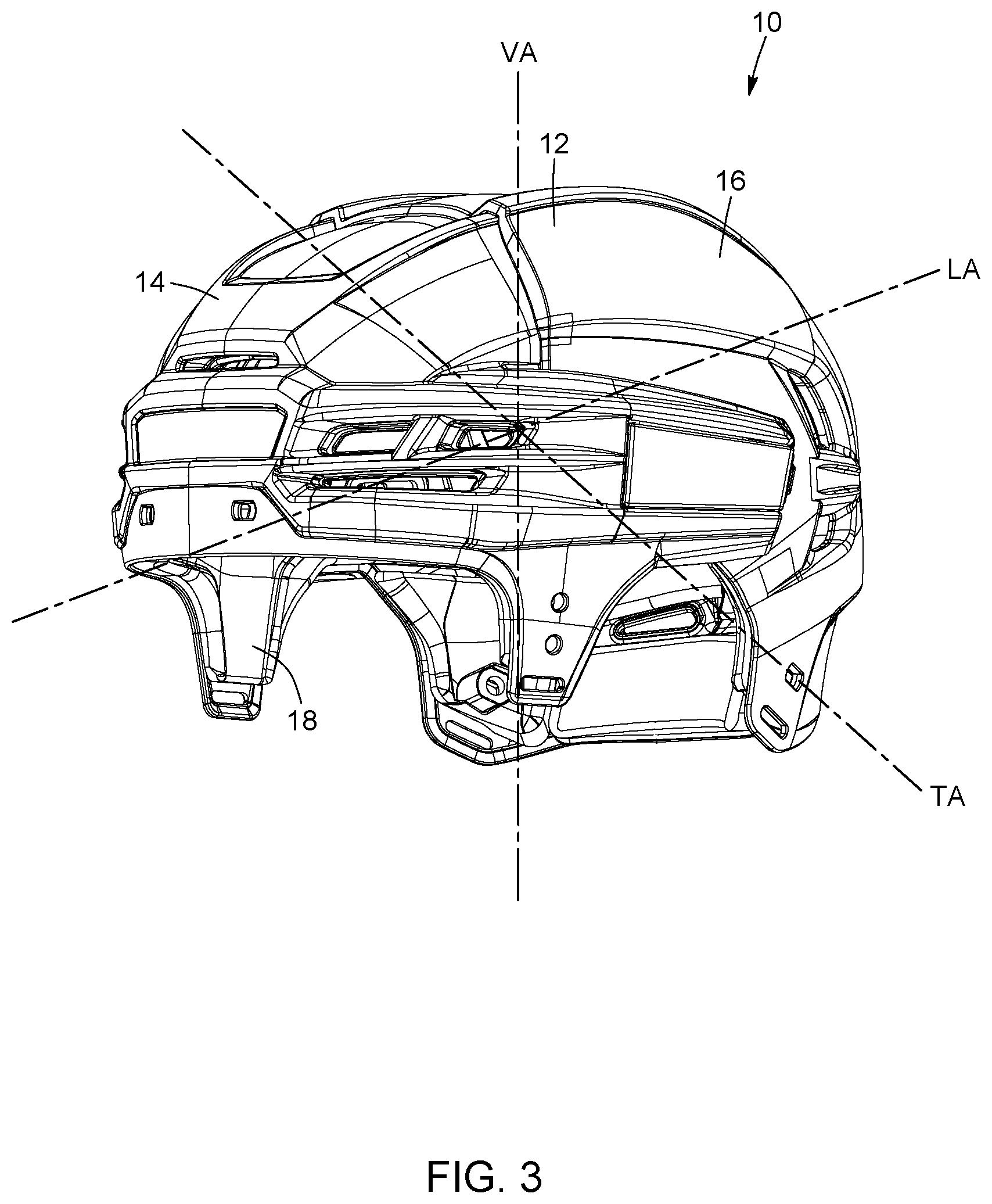 Patent US12102165 Figure 2 – Adjustable sport helmet