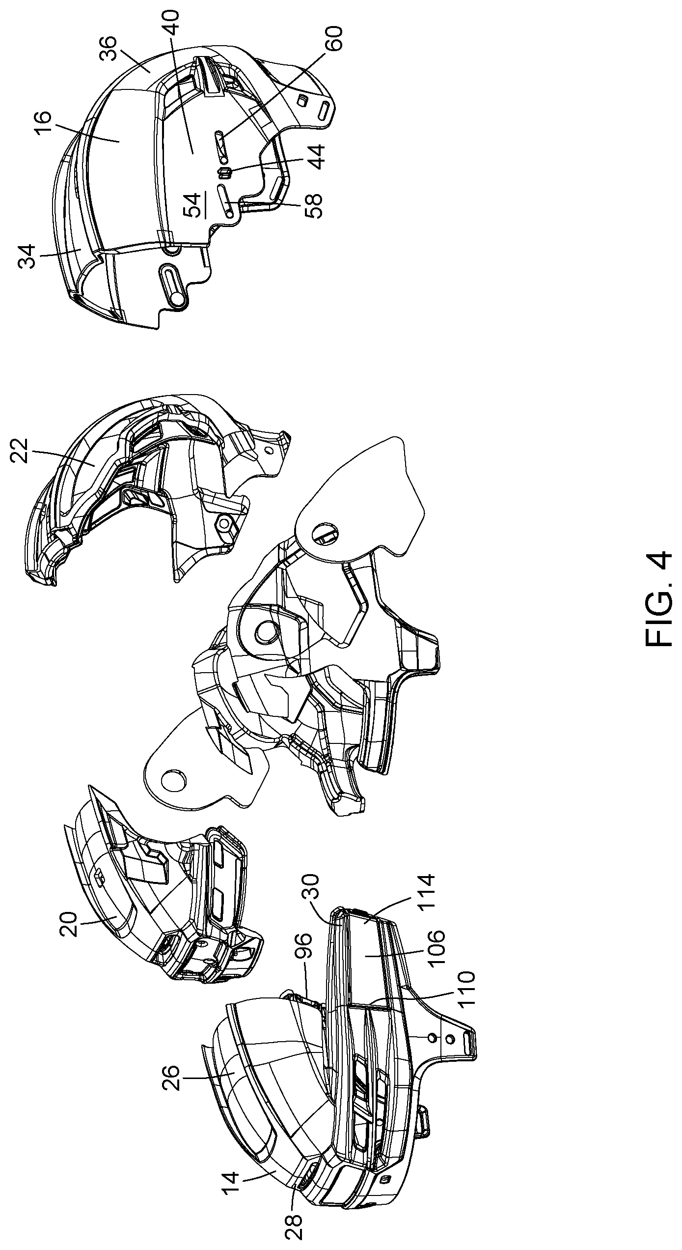 Patent US12102165 Figure 3 – Adjustable sport helmet