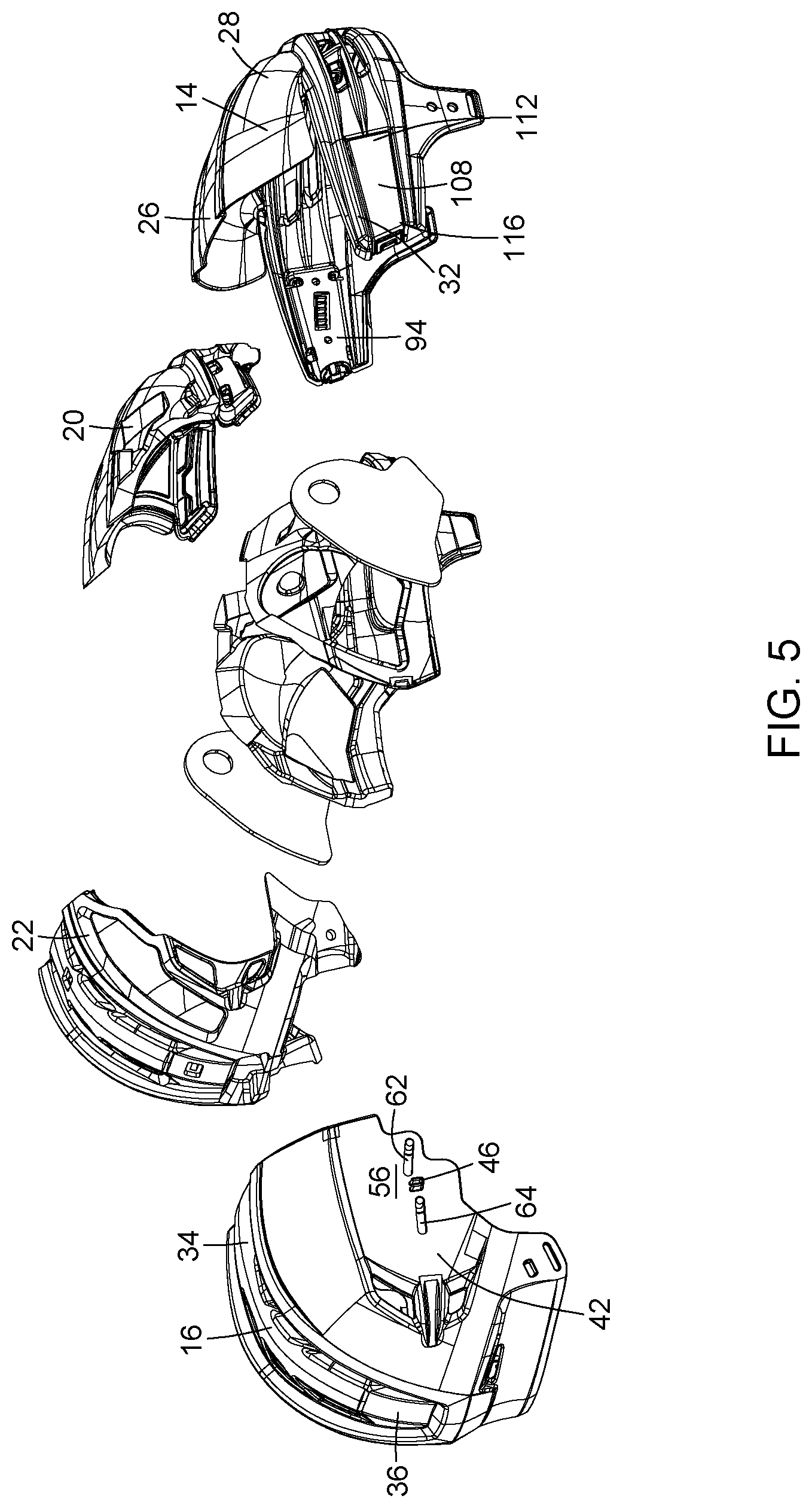 Patent US12102165 Figure 4 – Adjustable sport helmet