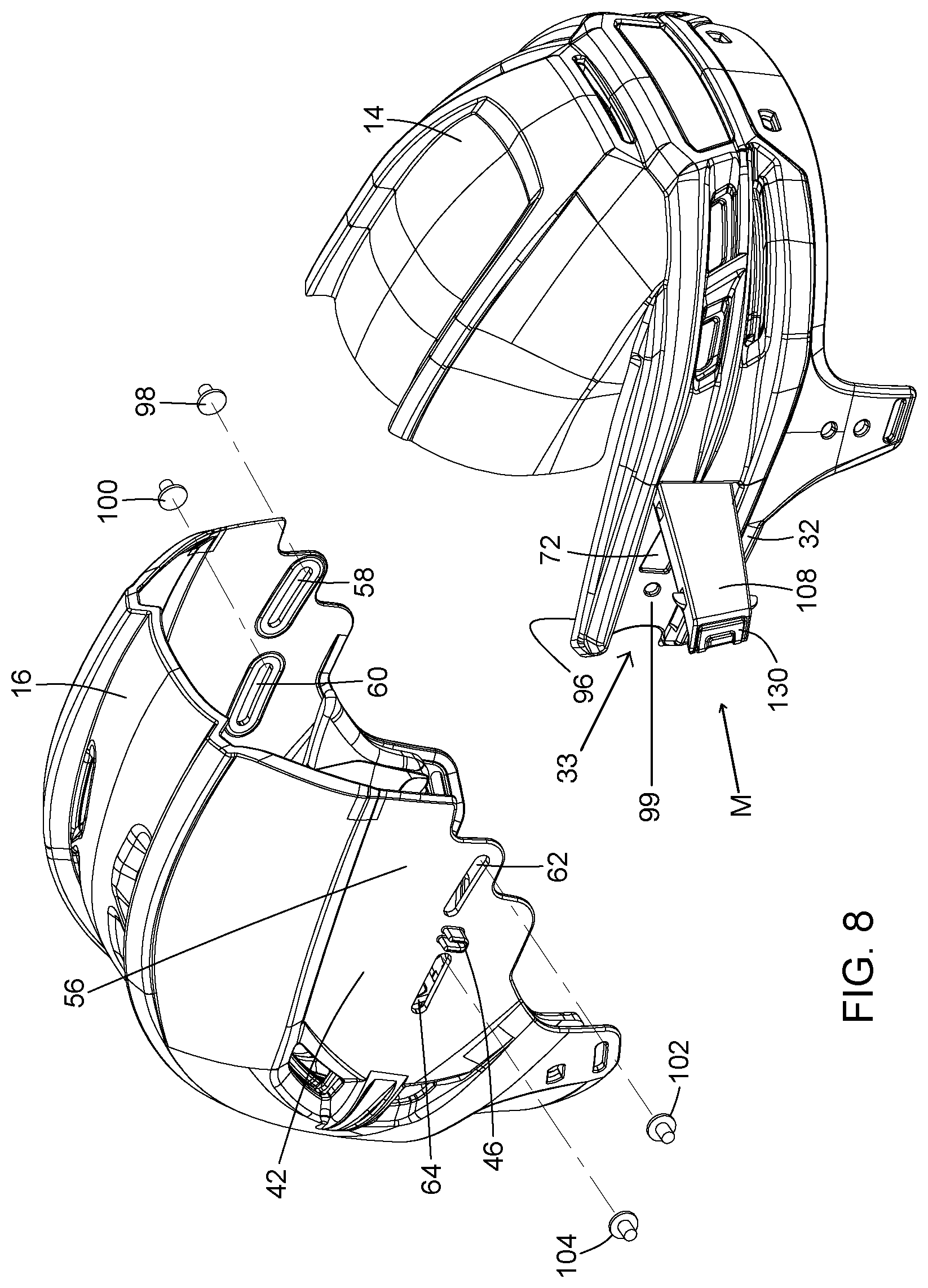 Patent US12102165 Figure 7 – Adjustable sport helmet