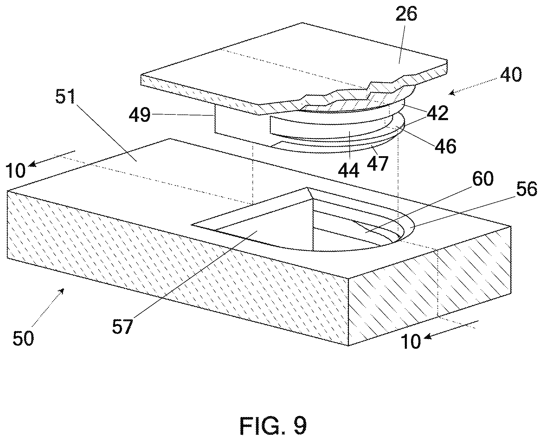 Patent US12102166 Figure 10 – Safety helmet with interchangeable layers
