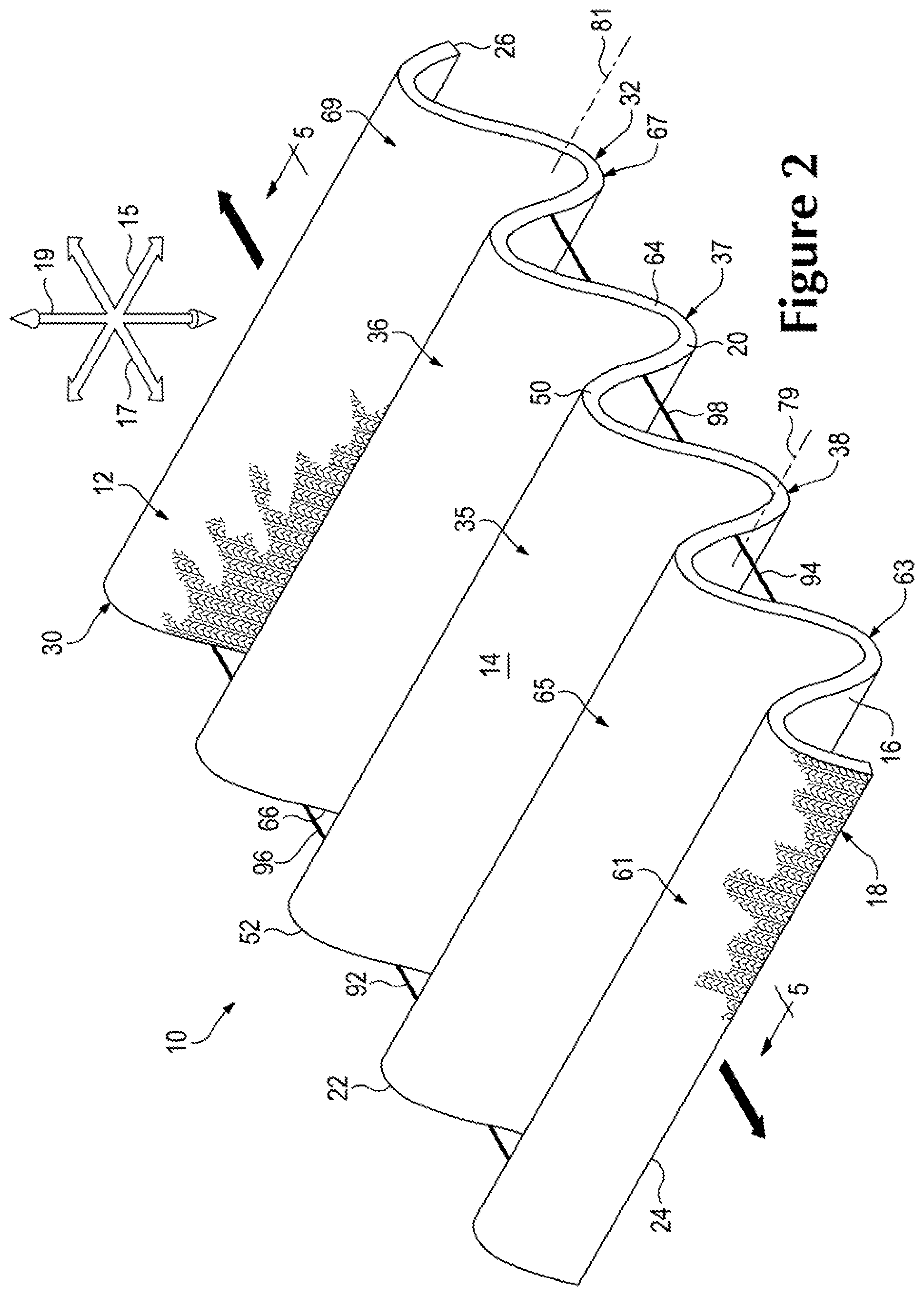 Patent US12102167 Figure 2 – Resilient knitted component with wave features