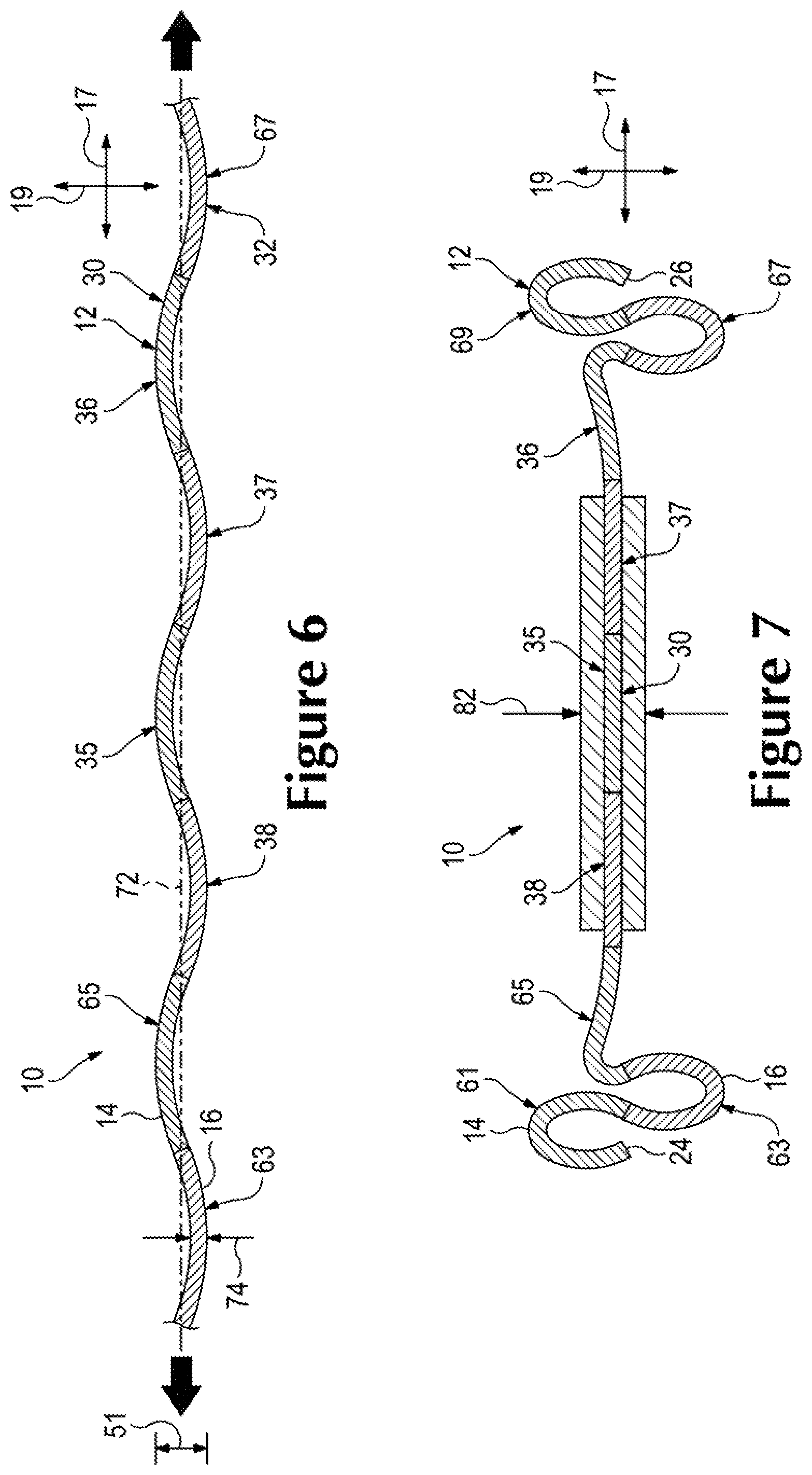 Patent US12102167 Figure 5 – Resilient knitted component with wave features