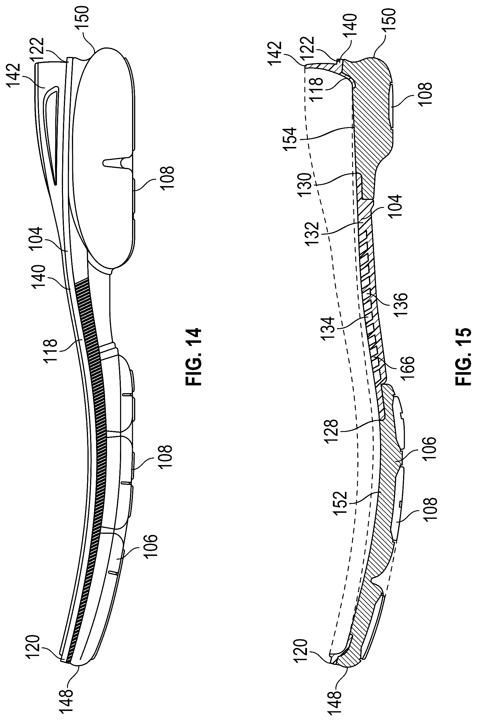 Patent US12102169 Figure 8 – Chassis system for footwear