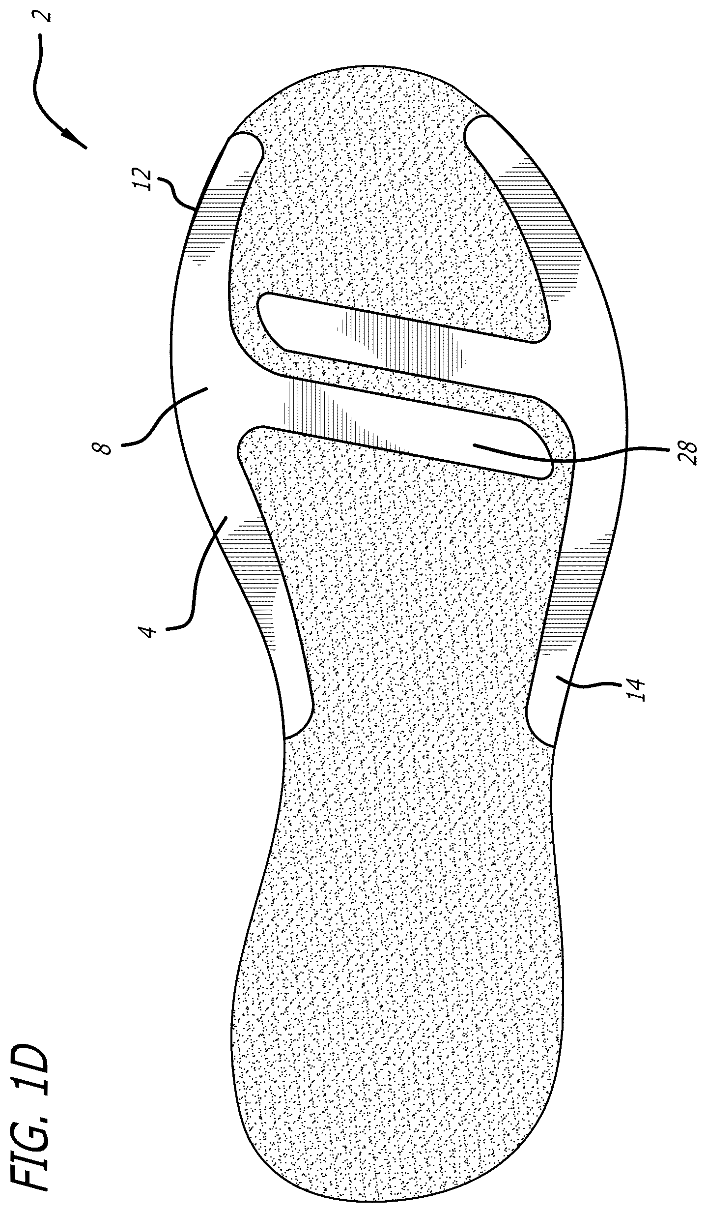 Patent US12102171 Figure 4 – Supporting member for footwear activity economy