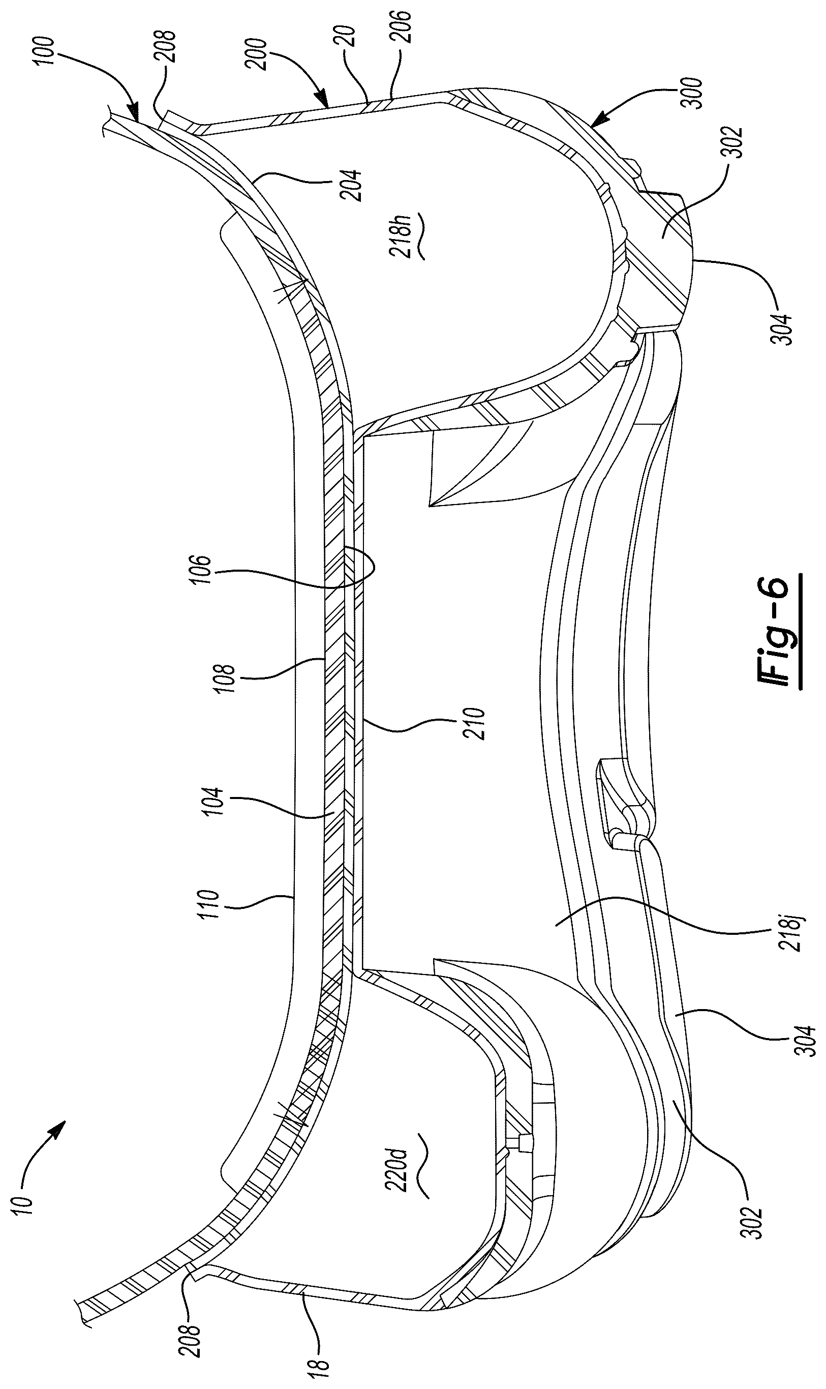 Patent US12102173 Figure 6 – Sole structure for article of footwear