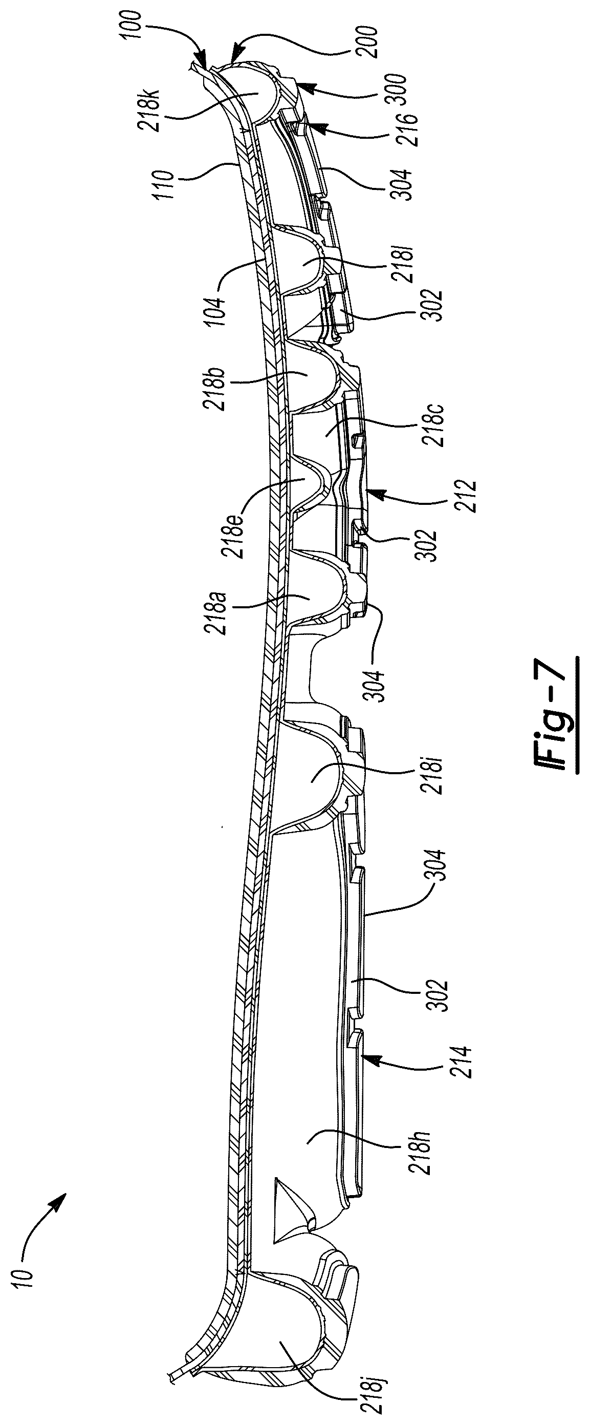 Patent US12102173 Figure 7 – Sole structure for article of footwear